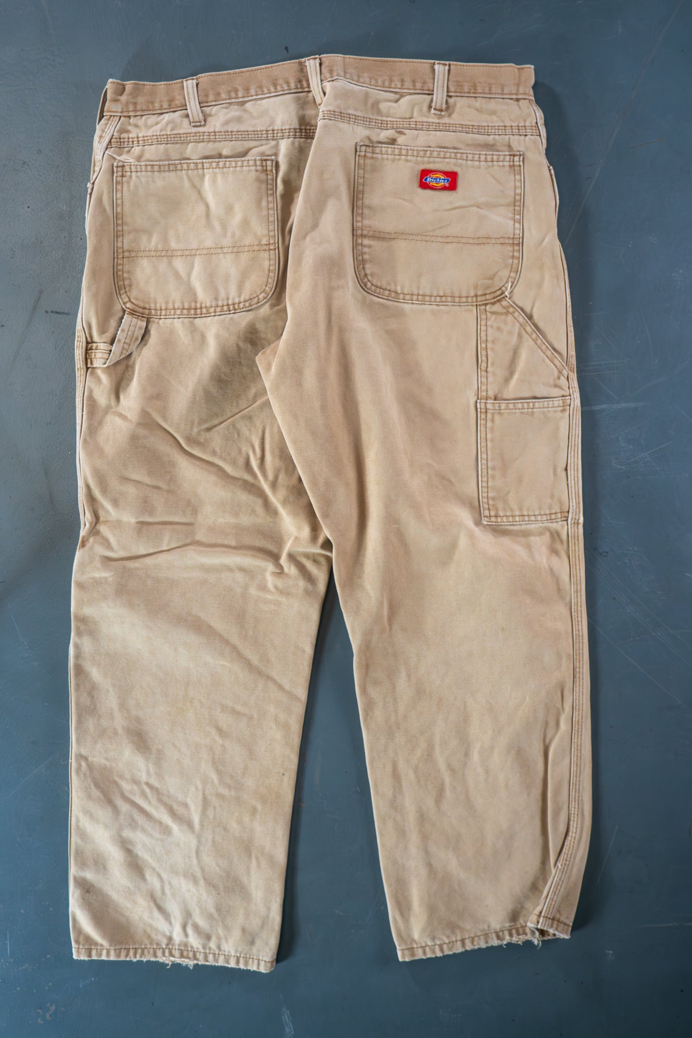 Dickies Vintage Carpenter Baggy Trousers– 90s Y2K - Tan - W36, L28