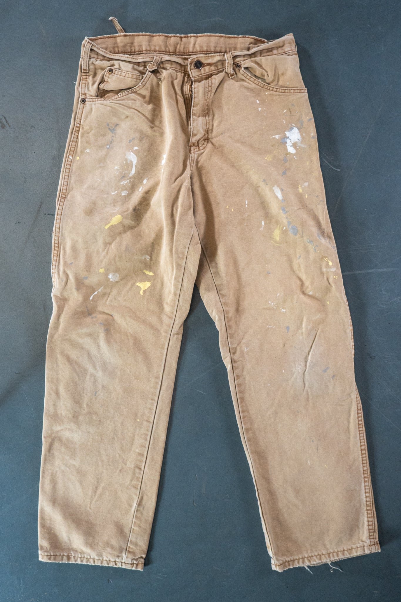 Dickies Vintage Carpenter Baggy Trousers– 90s Y2K - Tan - W30, L29