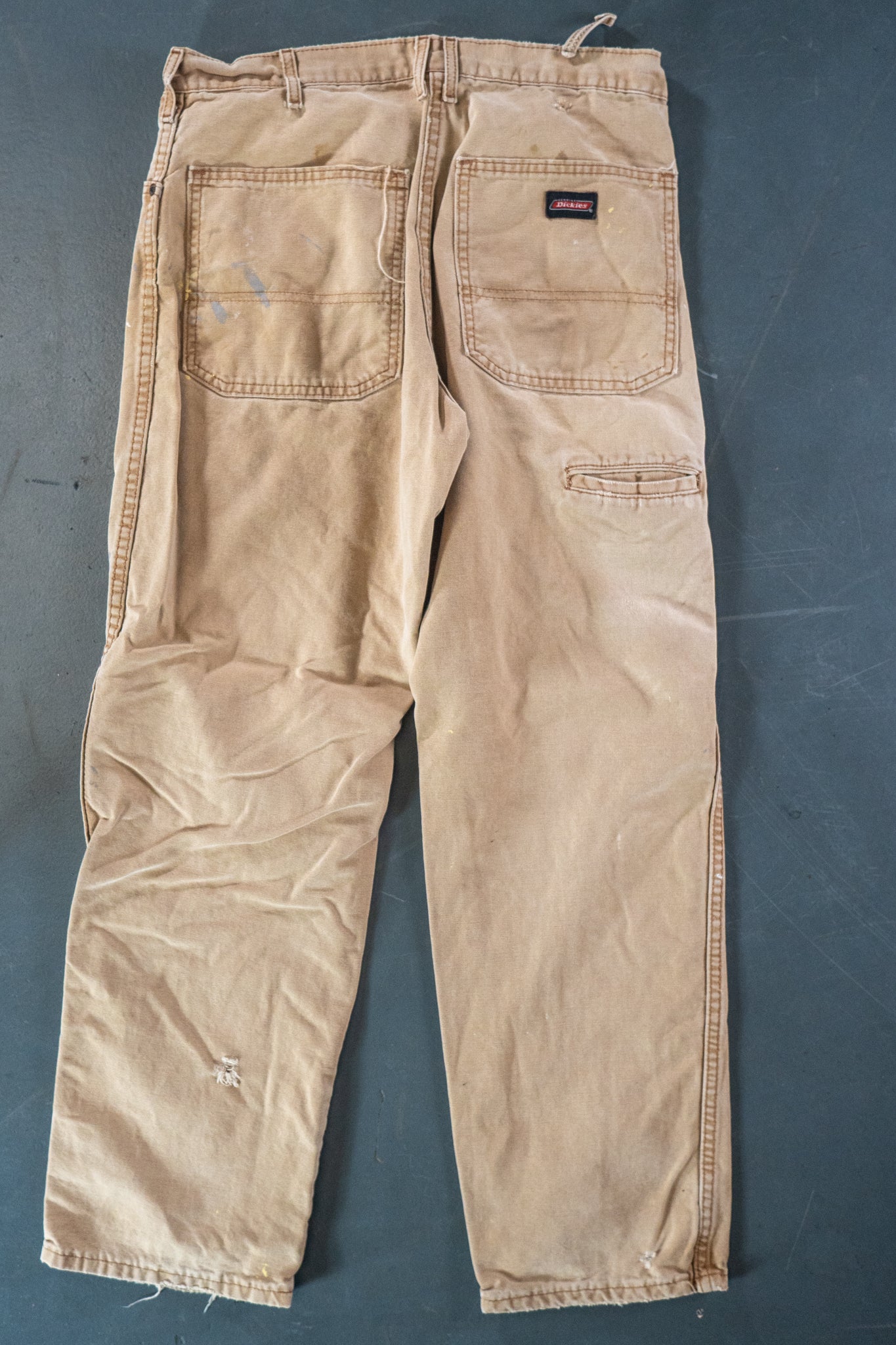 Dickies Vintage Carpenter Baggy Trousers– 90s Y2K - Tan - W30, L29