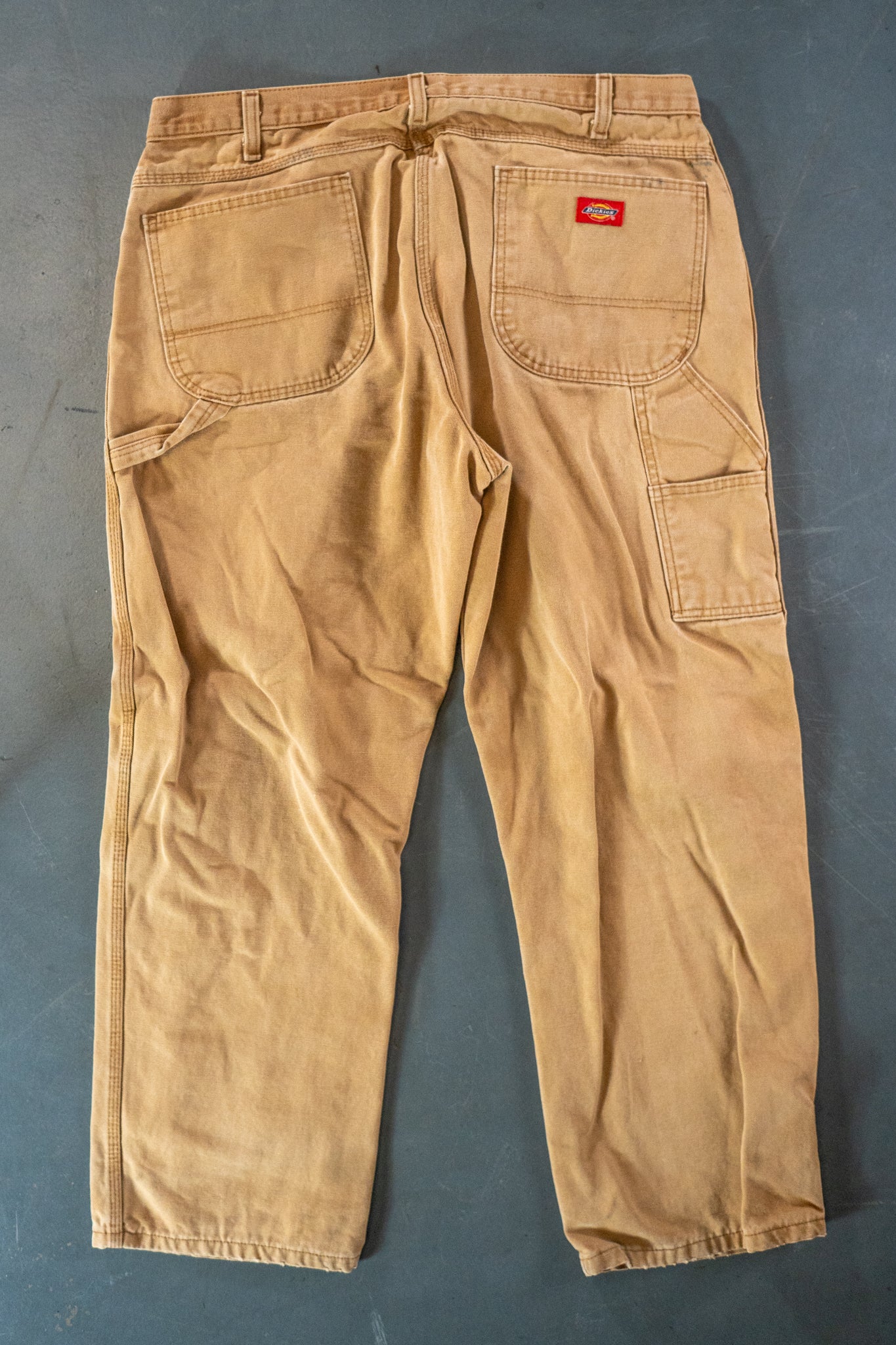 Dickies Vintage Carpenter Baggy Trousers– 90s Y2K - Tan - W36, L29
