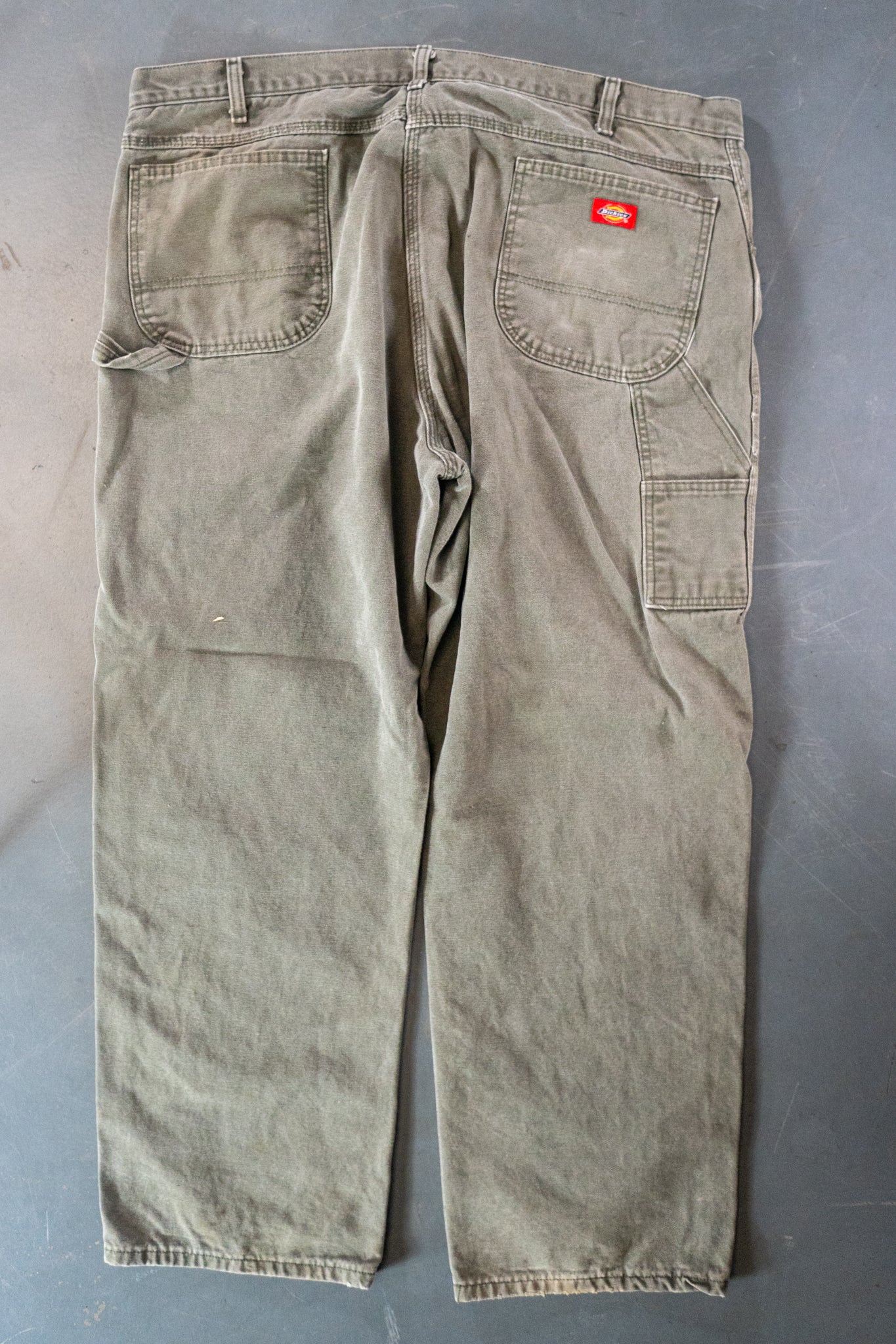 Dickies Vintage Carpenter Baggy Trousers– 90s Y2K - Green - W42, L30