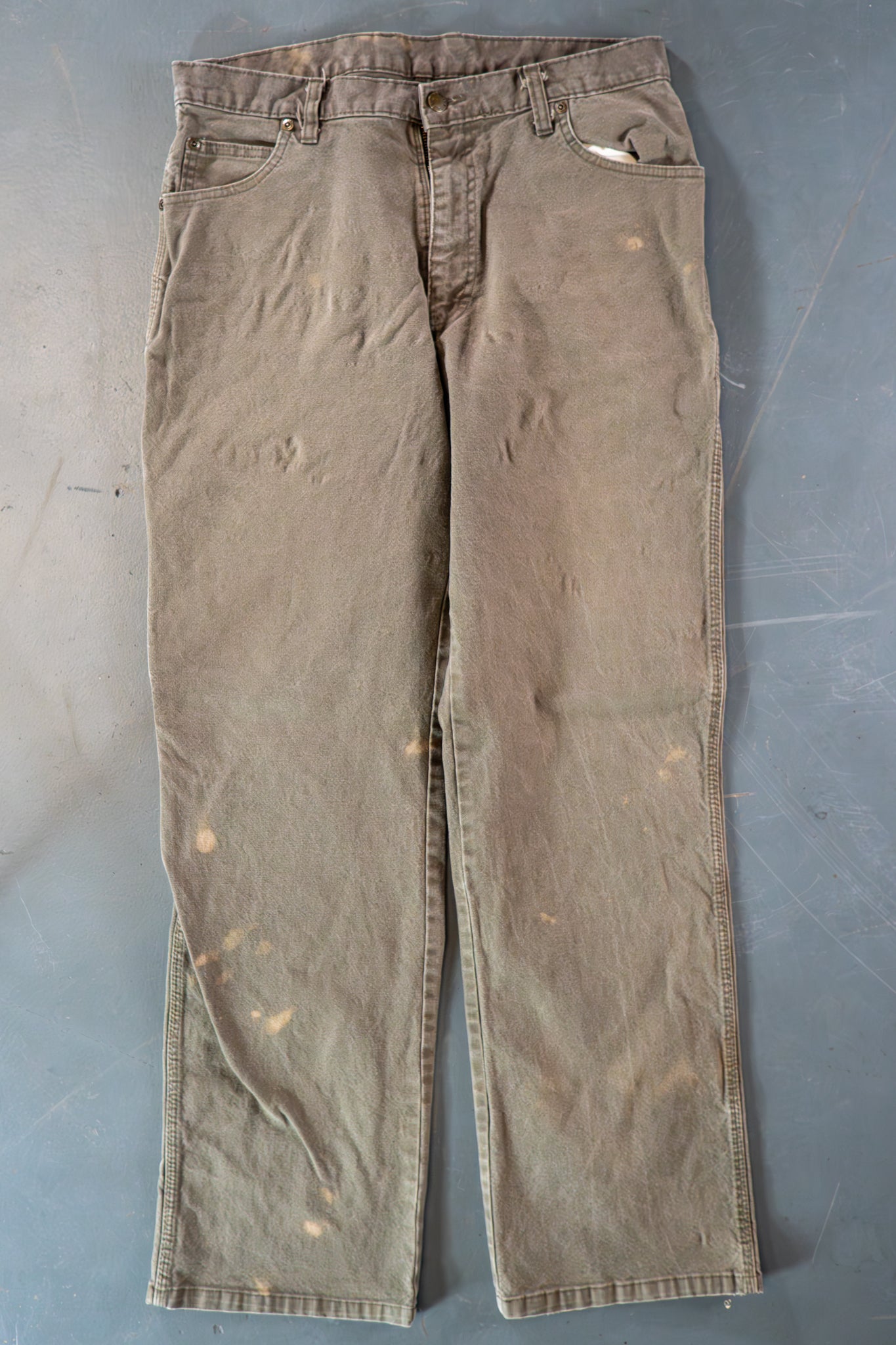 Dickies Vintage Carpenter Baggy Trousers– 90s Y2K - Green - W33, L30