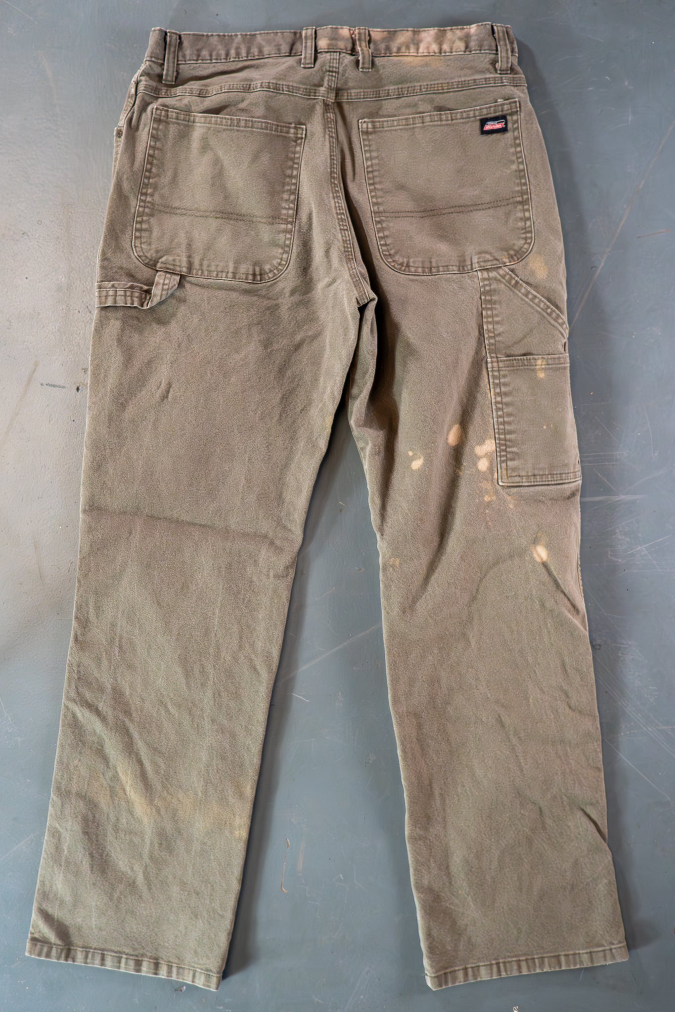 Dickies Vintage Carpenter Baggy Trousers– 90s Y2K - Green - W33, L30