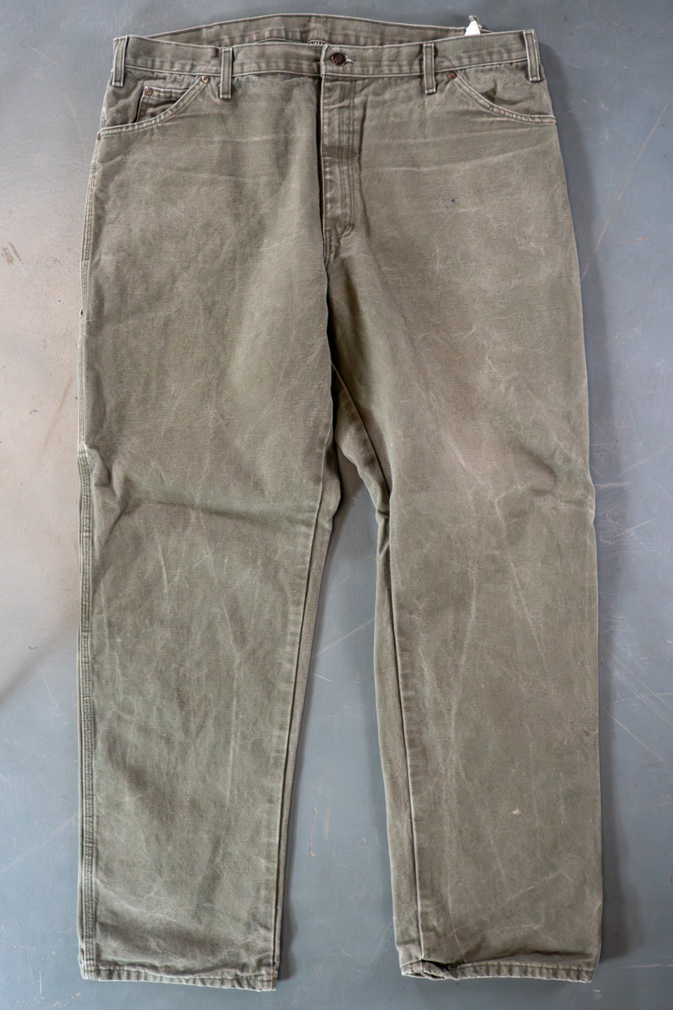 Dickies Vintage Carpenter Baggy Trousers– 90s Y2K - Green - W40, L33