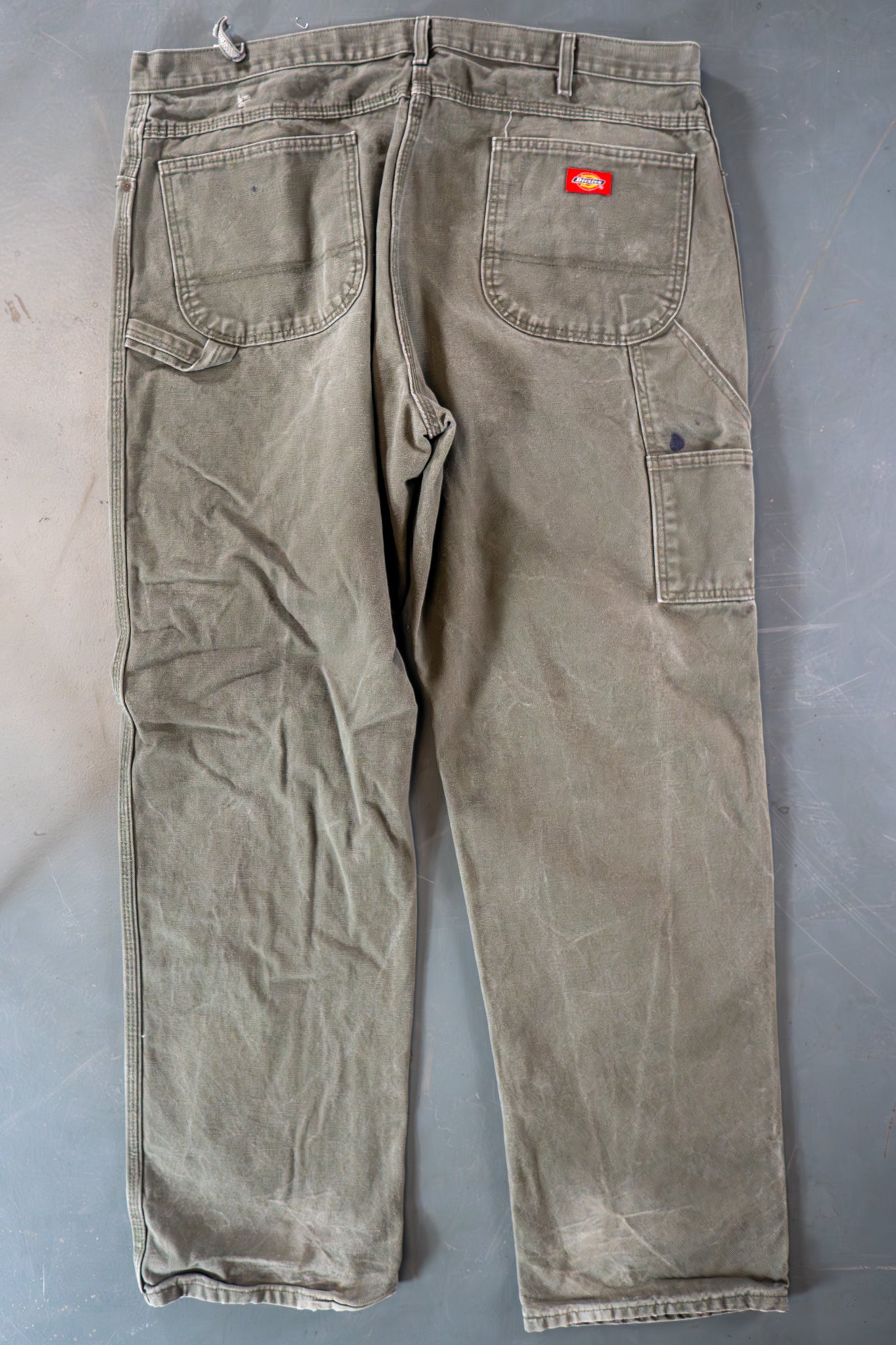 Dickies Vintage Carpenter Baggy Trousers– 90s Y2K - Green - W40, L33