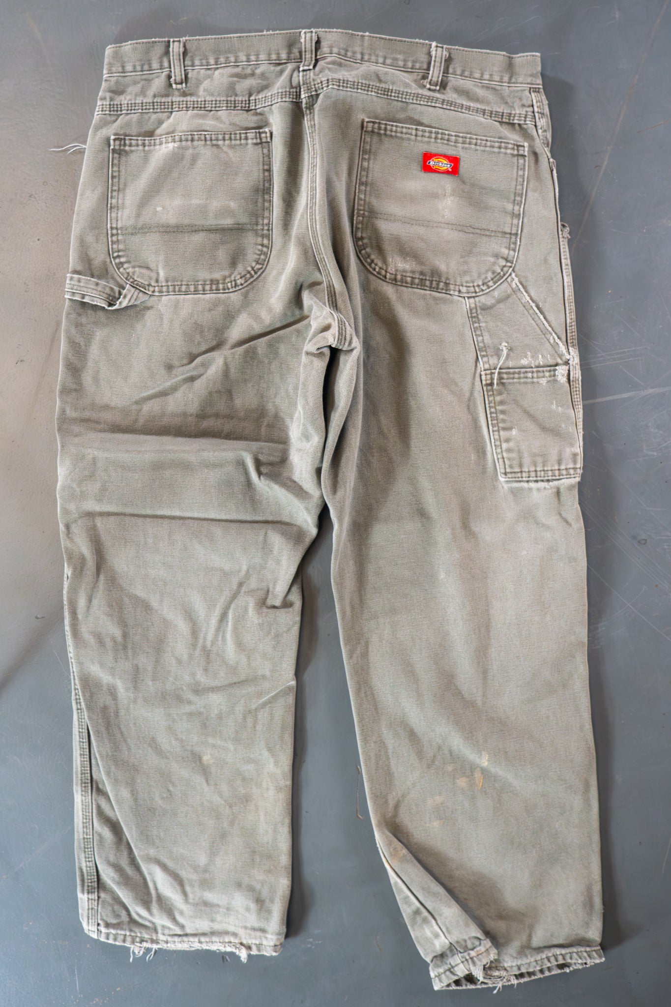 Dickies Vintage Carpenter Baggy Trousers– 90s Y2K - Green - W36, L30