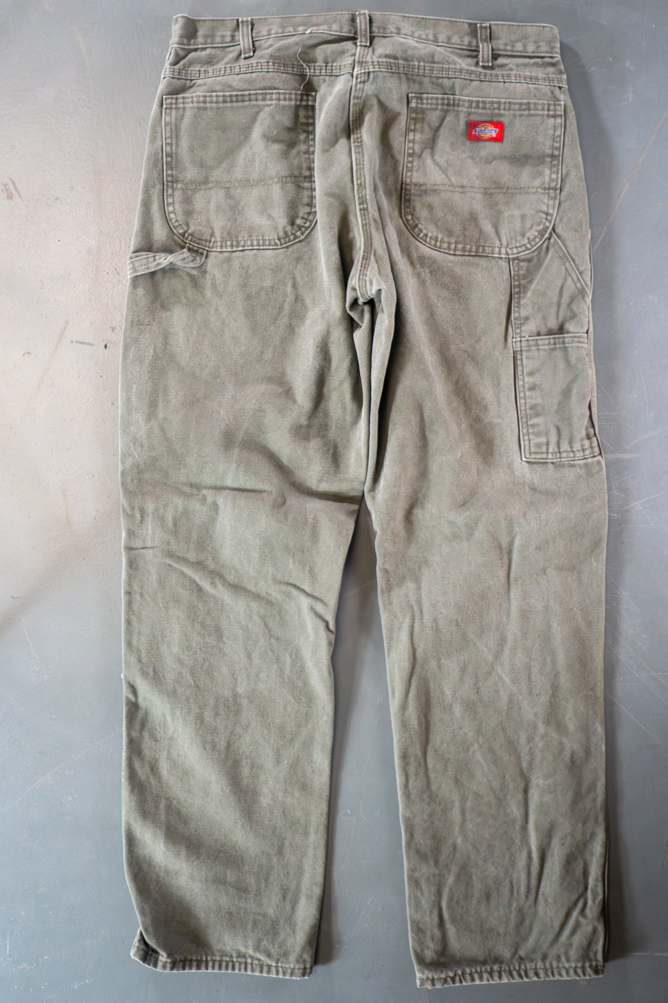 Dickies Vintage Carpenter Baggy Trousers– 90s Y2K - Green - W34, L33