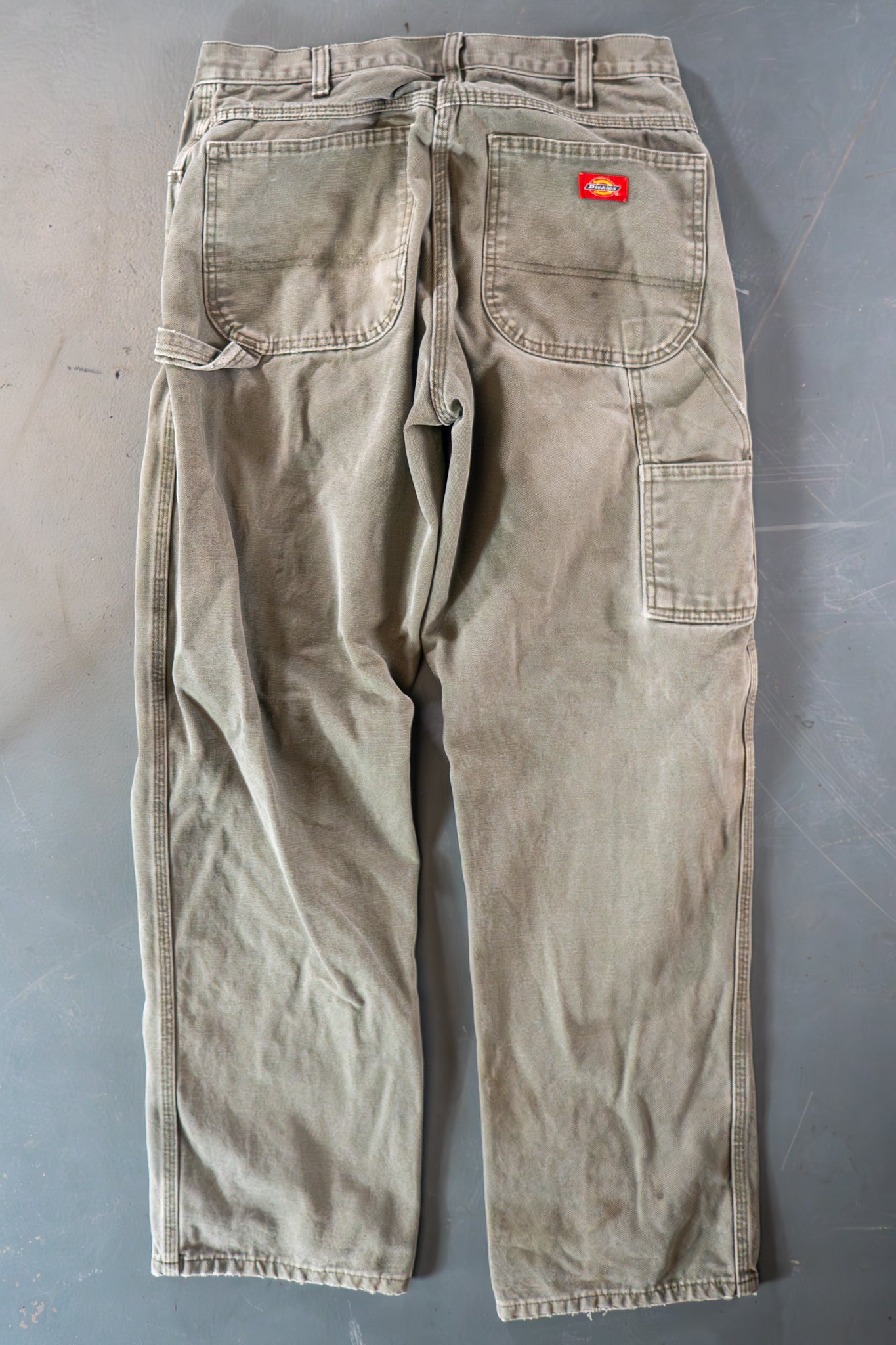 Dickies Vintage Carpenter Baggy Trousers– 90s Y2K - Green - W28, L31