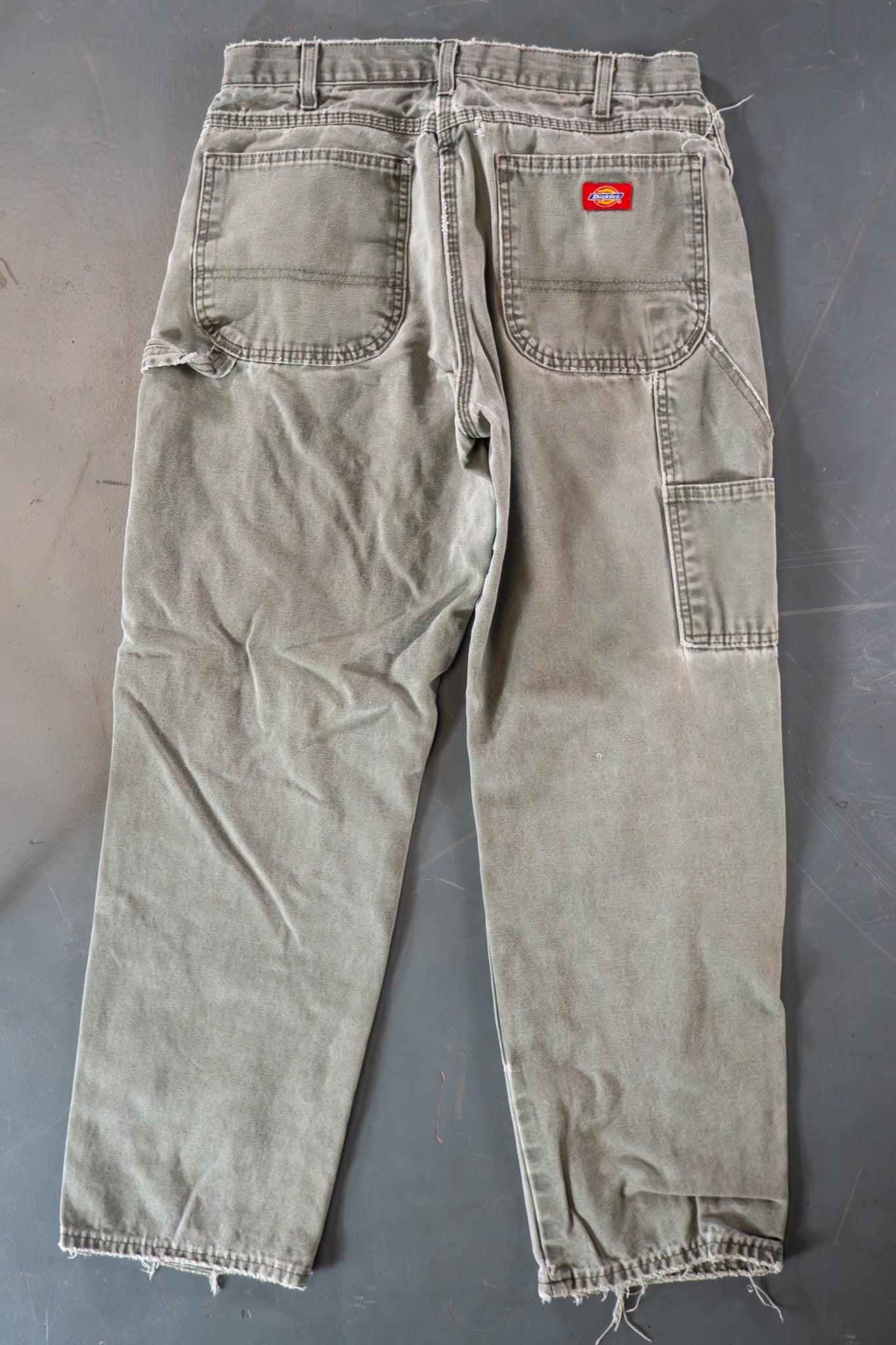 Dickies Vintage Carpenter Baggy Trousers– 90s Y2K - Green - W30, L29