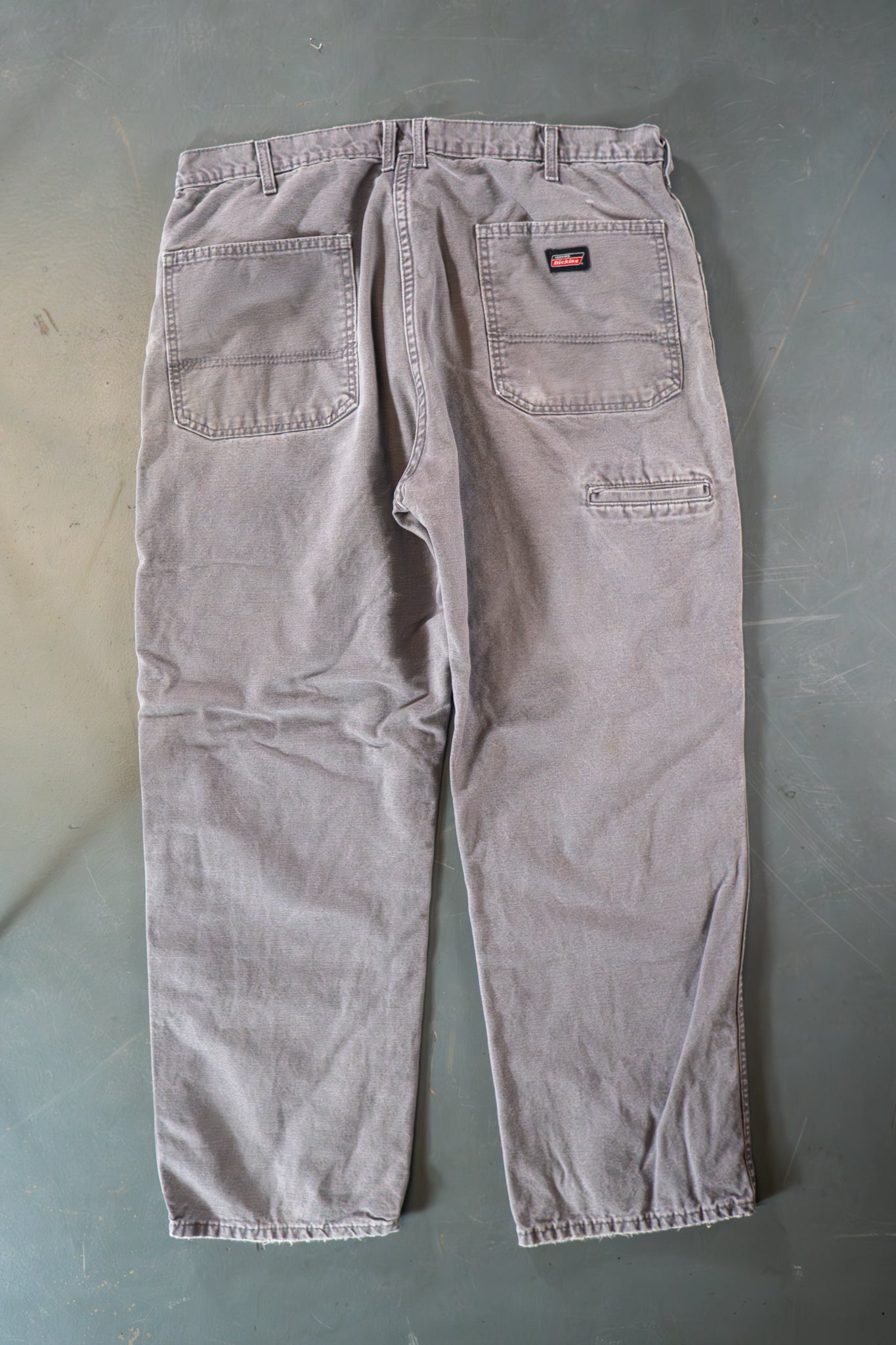 Dickies Vintage Carpenter Baggy Trousers– 90s Y2K - Grey - W34, L29