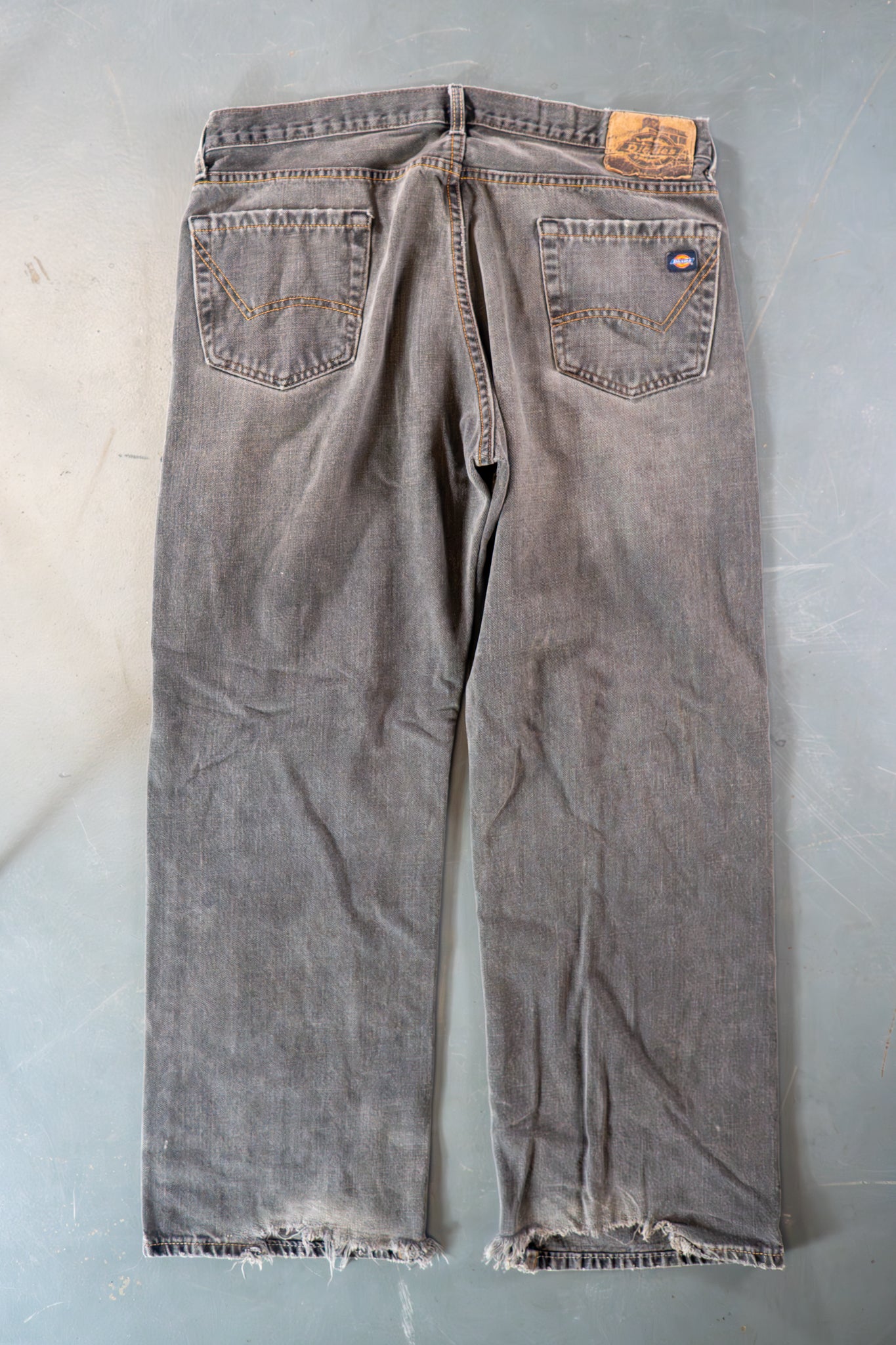 Dickies Vintage Carpenter Baggy Trousers– 90s Y2K - Grey - W34, L31
