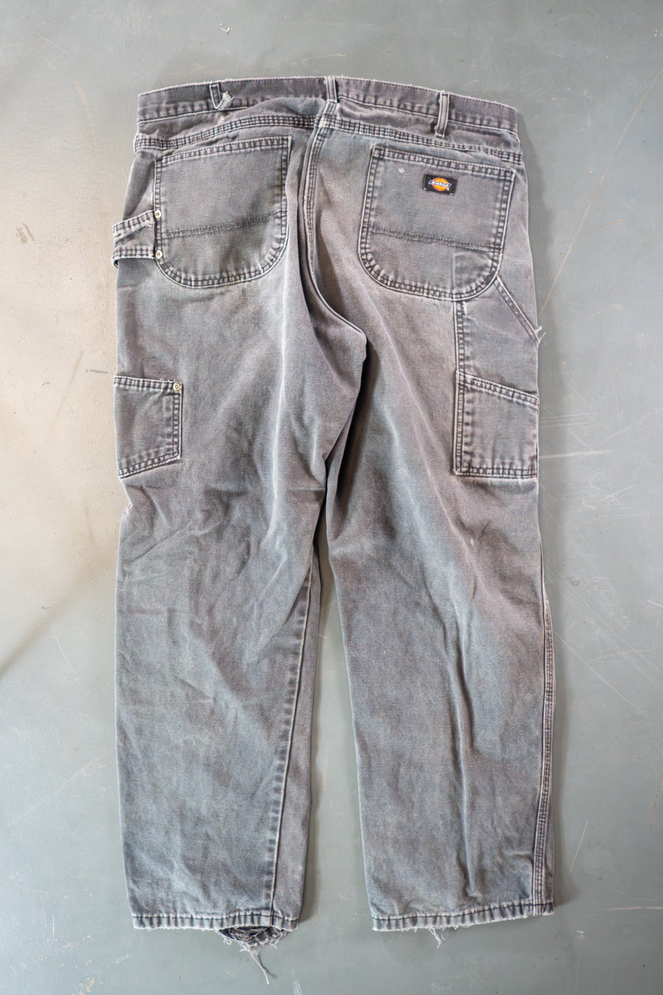 Dickies Vintage Carpenter Baggy Trousers– 90s Y2K - Grey - W36, L30