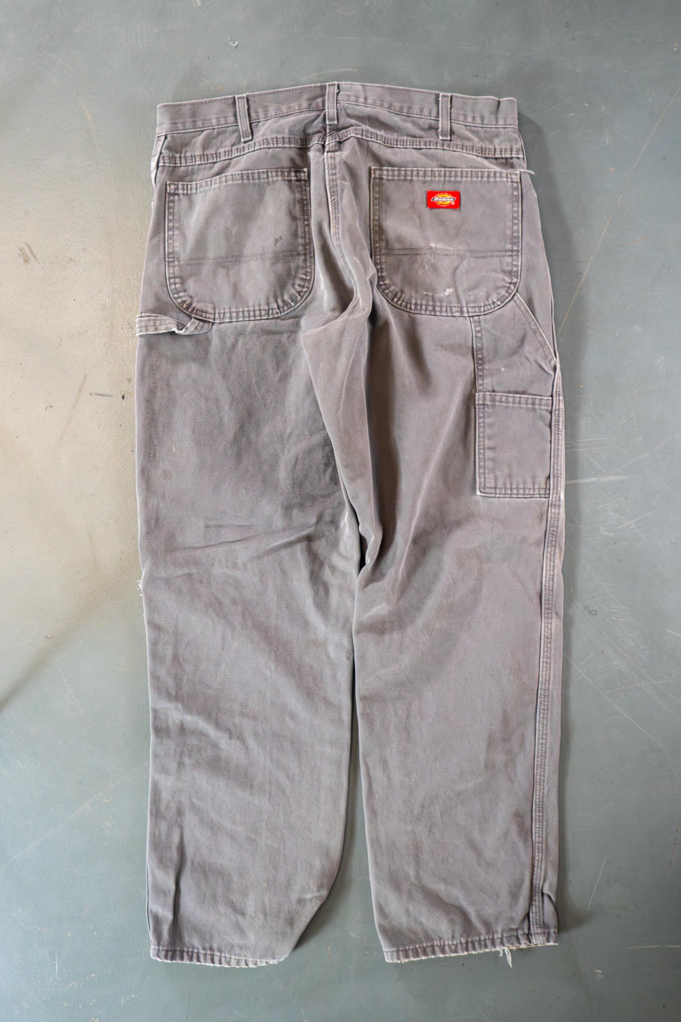 Dickies Vintage Carpenter Baggy Trousers– 90s Y2K - Grey - W34, L31