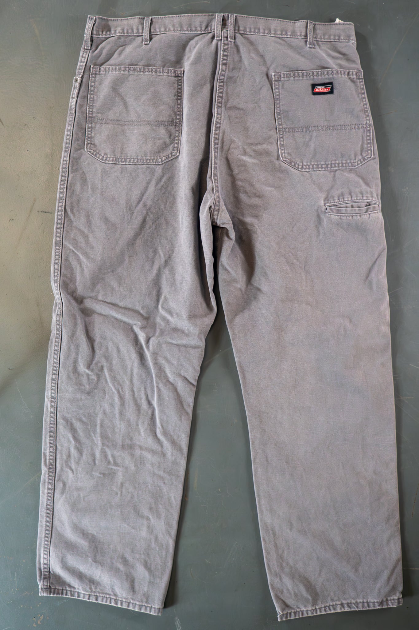 Dickies Vintage Carpenter Baggy Trousers– 90s Y2K - Grey - W40, L31