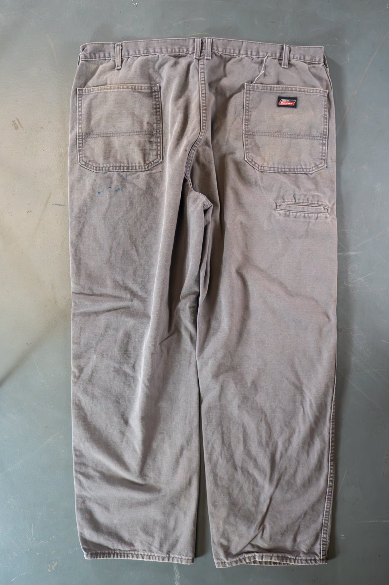 Dickies Vintage Carpenter Baggy Trousers– 90s Y2K - Grey - W40, L31