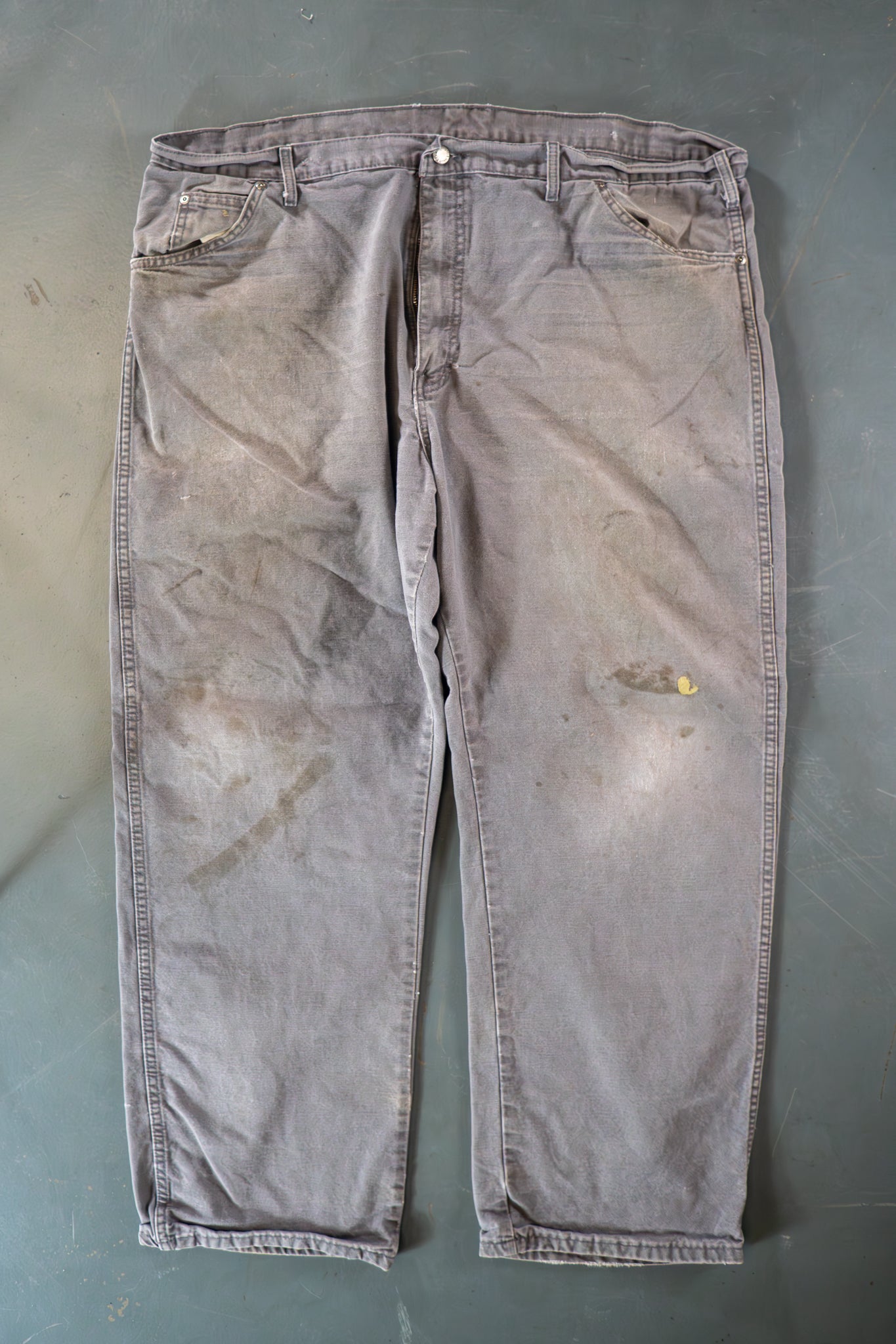 Dickies Vintage Carpenter Baggy Trousers– 90s Y2K - Grey - W42, L30