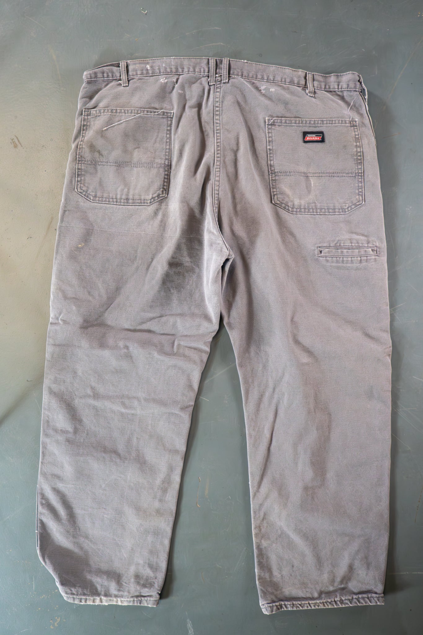Dickies Vintage Carpenter Baggy Trousers– 90s Y2K - Grey - W42, L30