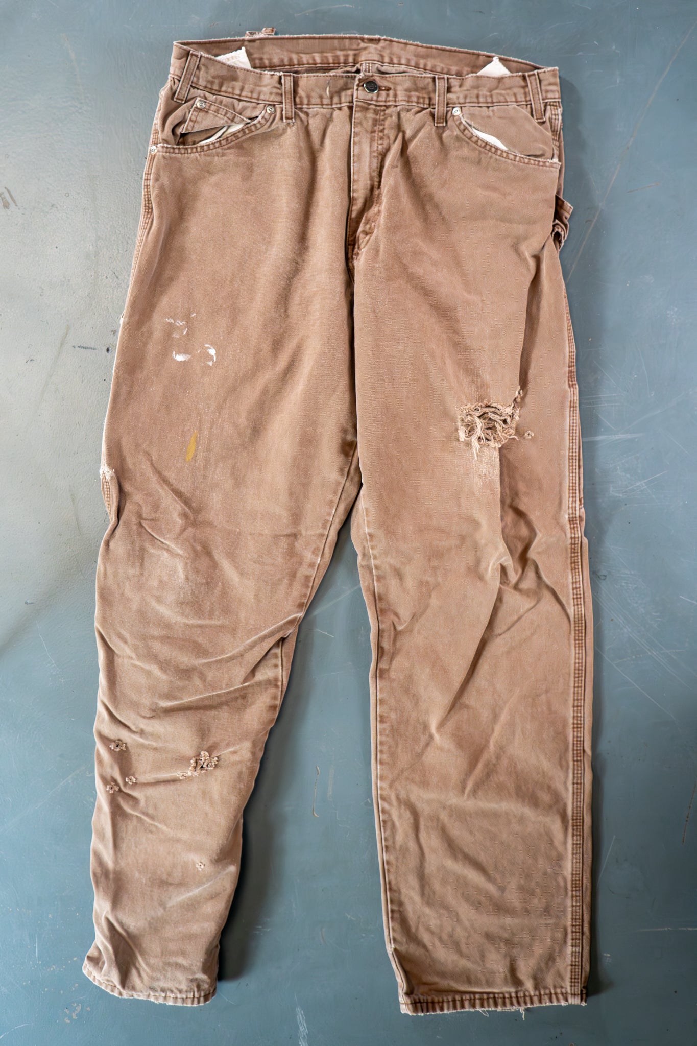 Dickies Vintage Carpenter Baggy Trousers– 90s Y2K - Brown - W34, L34
