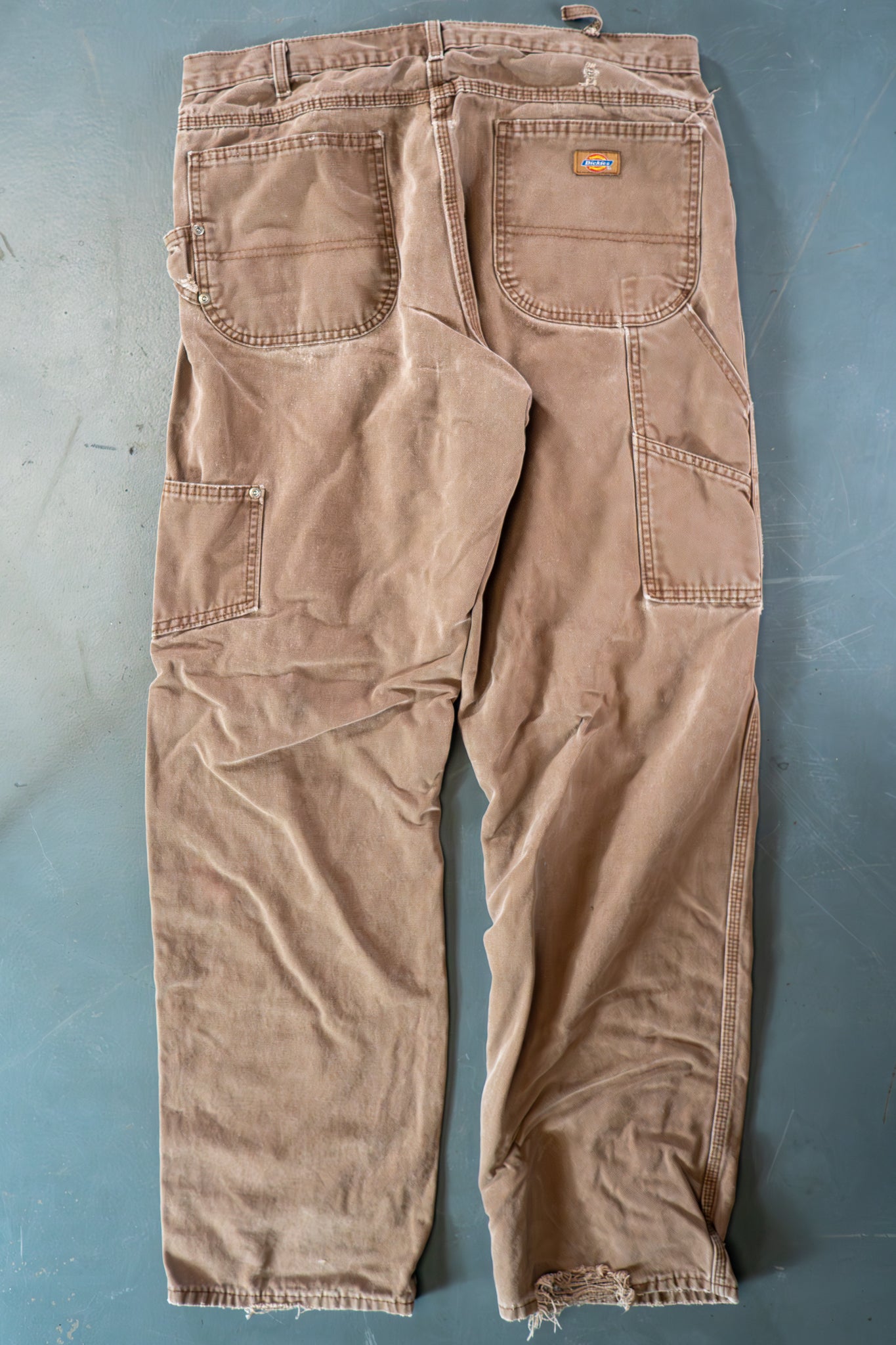 Dickies Vintage Carpenter Baggy Trousers– 90s Y2K - Brown - W34, L34