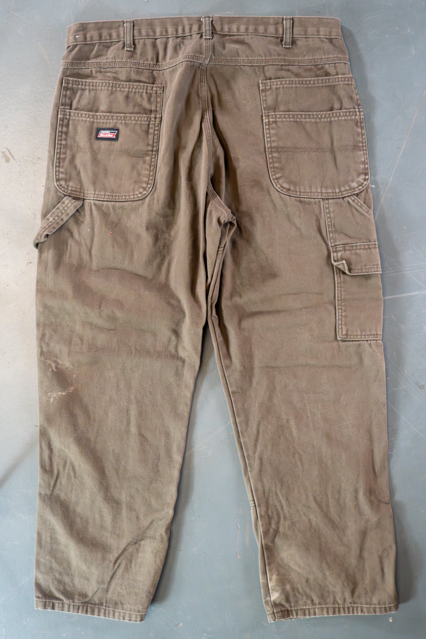 Dickies Vintage Carpenter Baggy Trousers– 90s Y2K - Brown - W36, L29