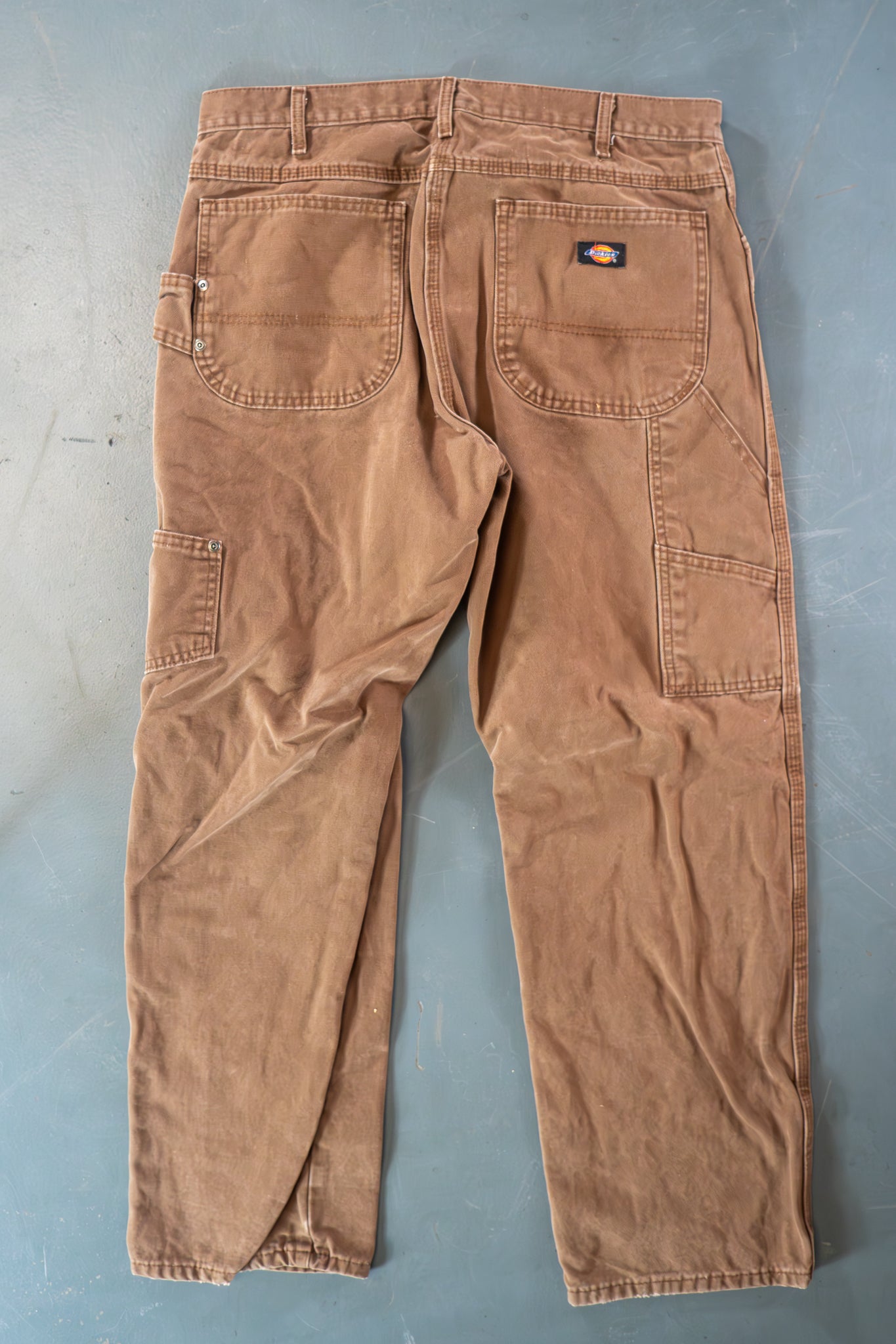 Dickies Vintage Carpenter Baggy Trousers– 90s Y2K - Brown - W34, L30