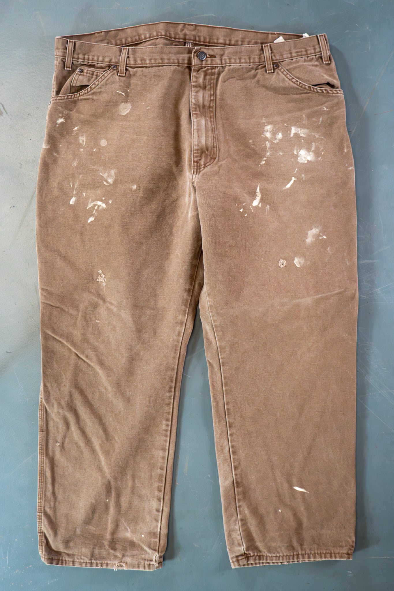 Dickies Vintage Carpenter Baggy Trousers– 90s Y2K - Brown - W40, L29