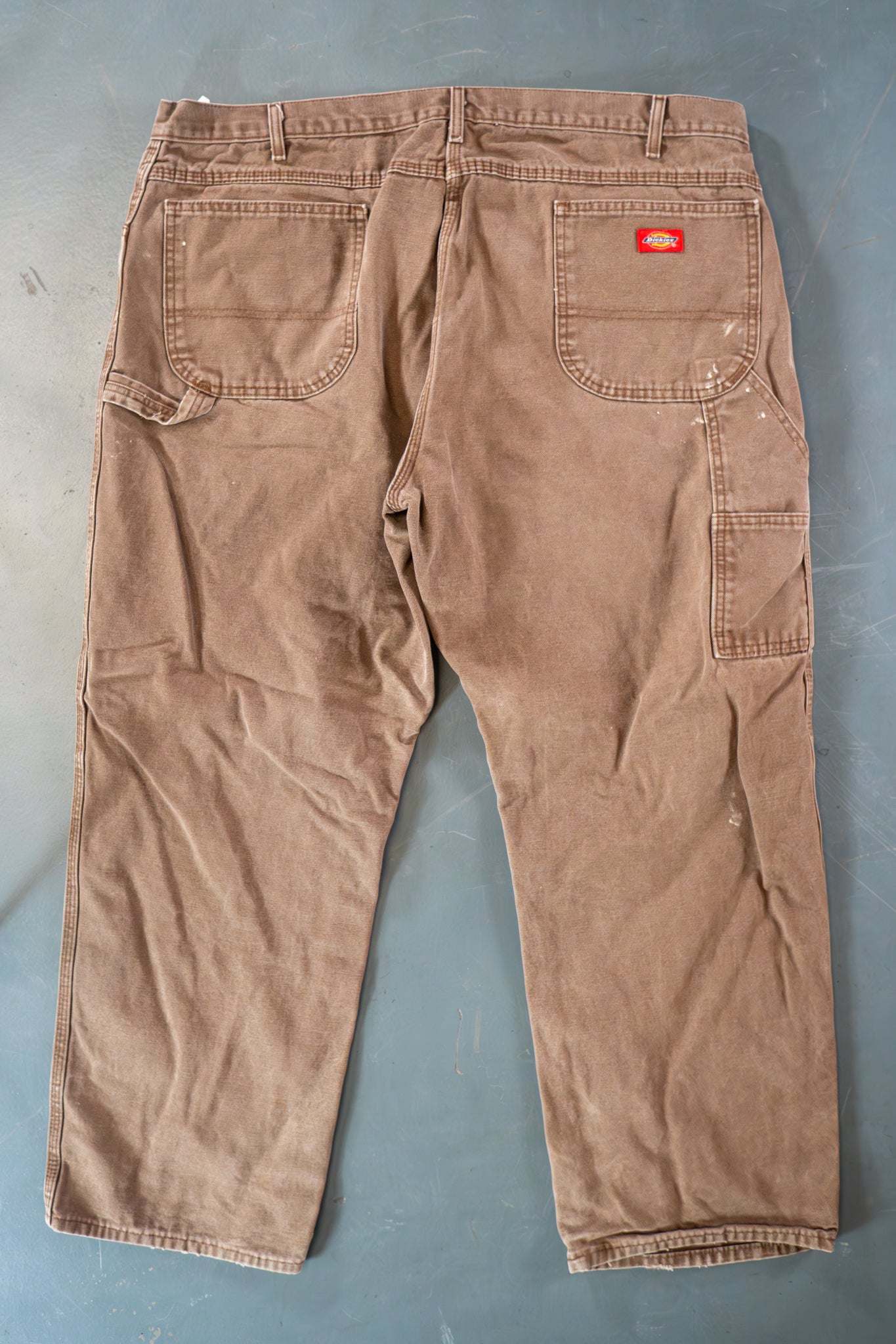 Dickies Vintage Carpenter Baggy Trousers– 90s Y2K - Brown - W40, L29