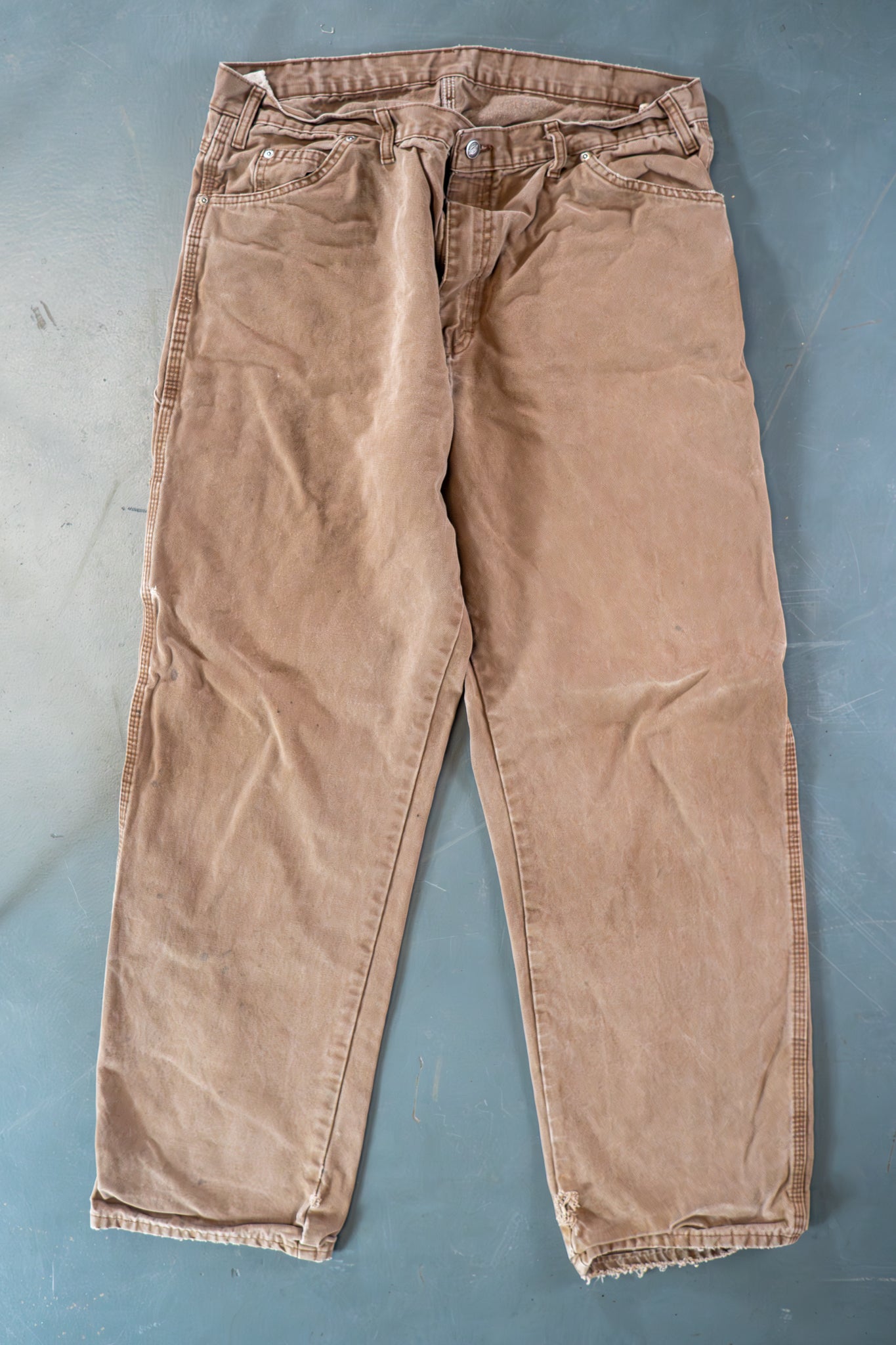 Dickies Vintage Carpenter Baggy Trousers– 90s Y2K - Brown - W36, L30