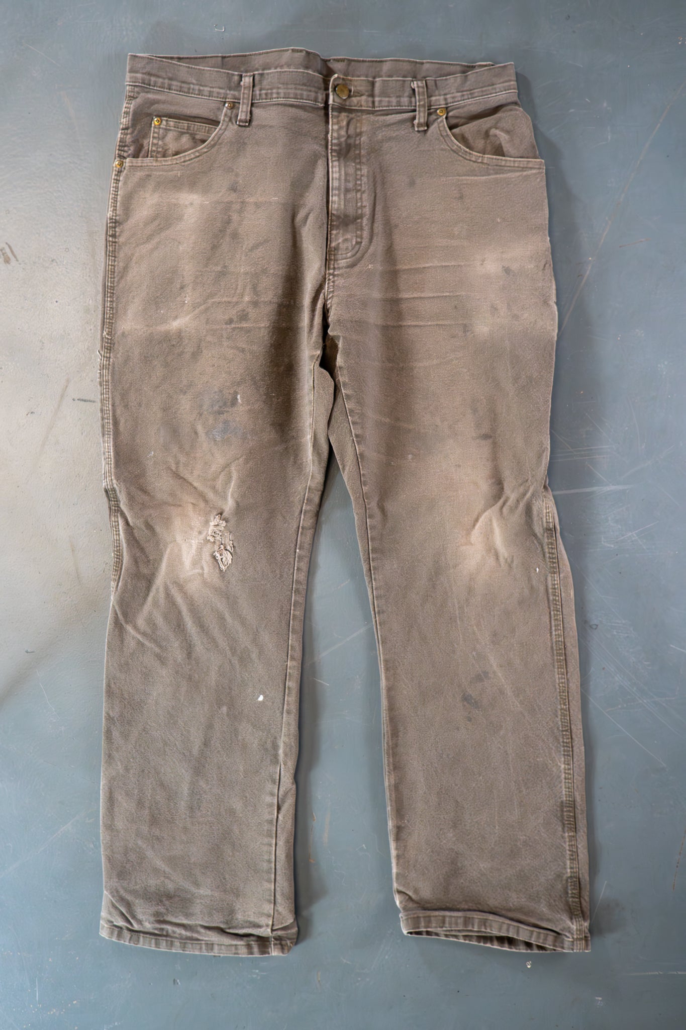 Dickies Vintage Carpenter Baggy Trousers– 90s Y2K - Brown - W36, L30