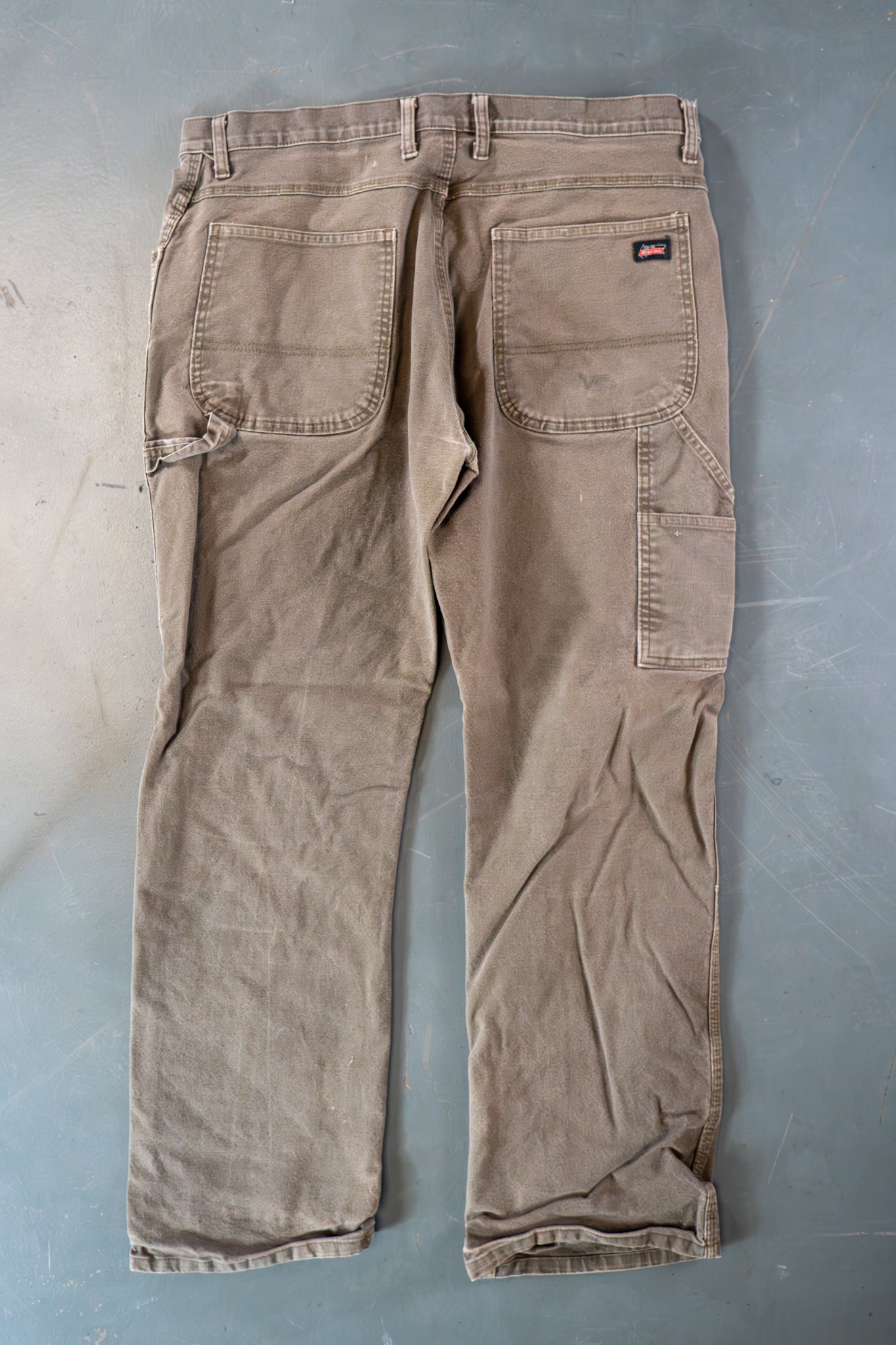 Dickies Vintage Carpenter Baggy Trousers– 90s Y2K - Brown - W36, L30
