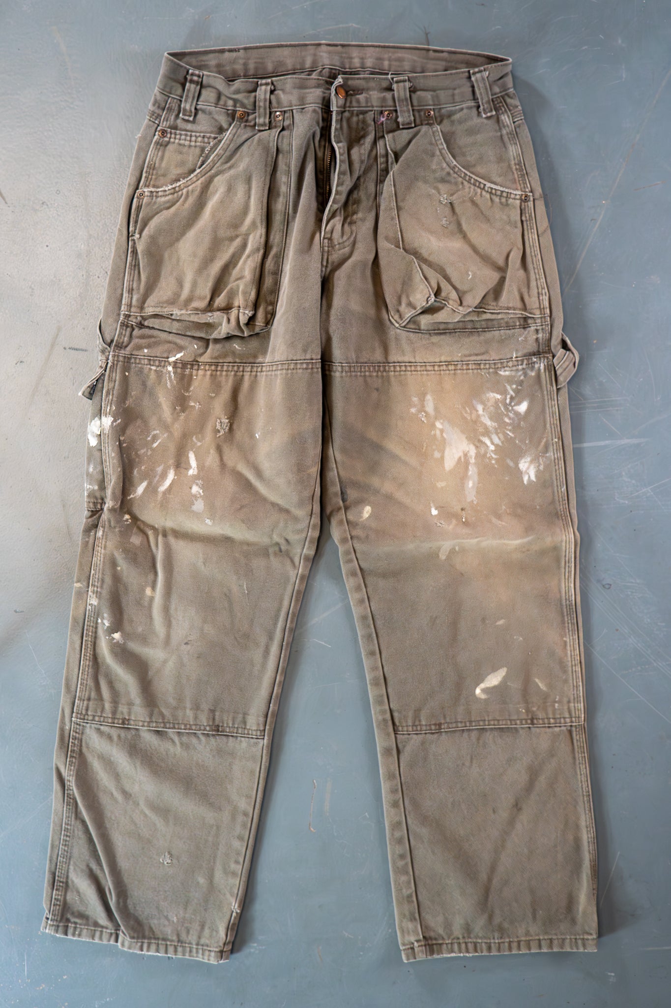 Dickies Vintage Carpenter Baggy Trousers– 90s Y2K - Brown - W30, L30