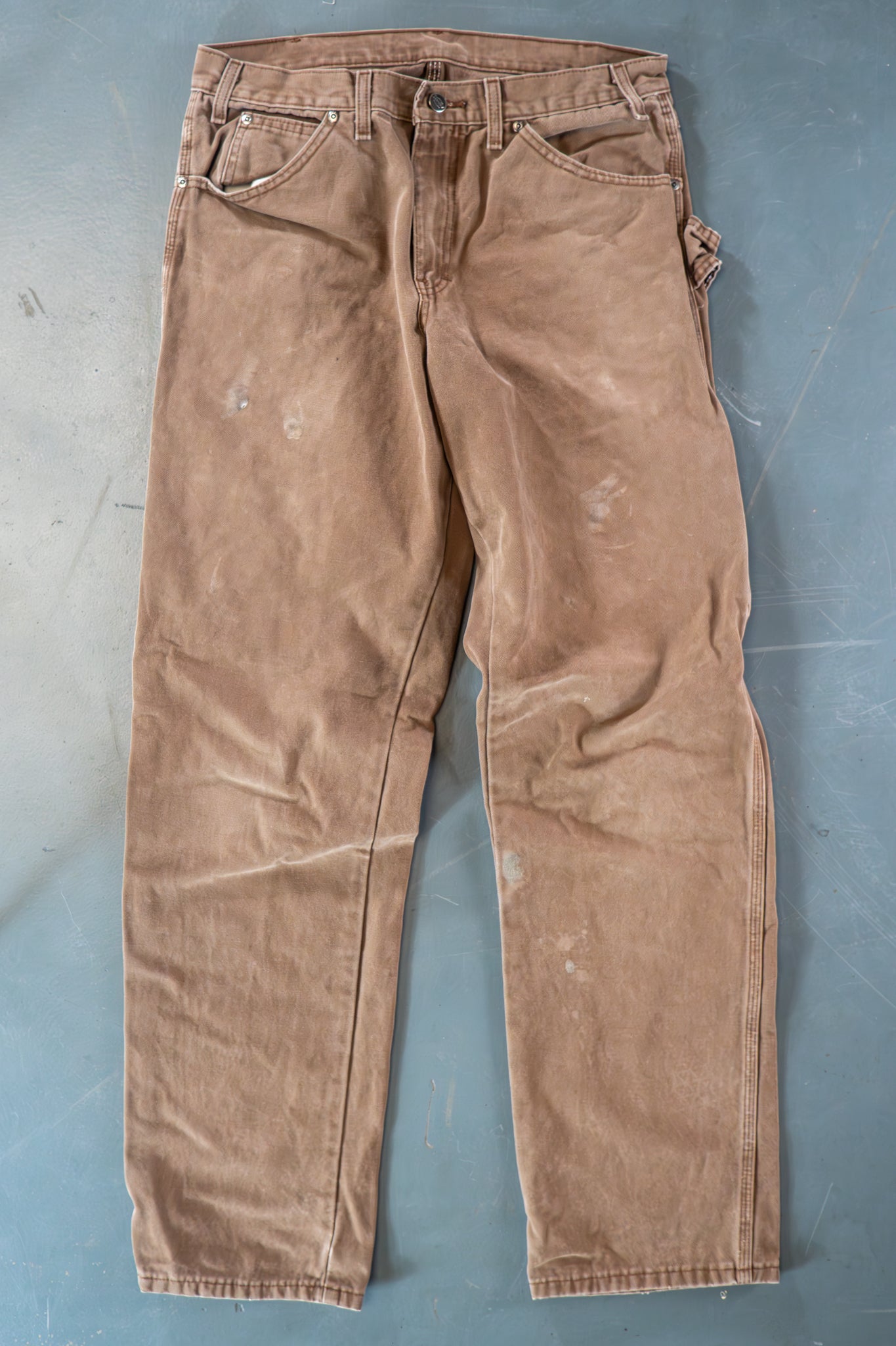 Dickies Vintage Carpenter Baggy Trousers– 90s Y2K - Brown - W32, L33