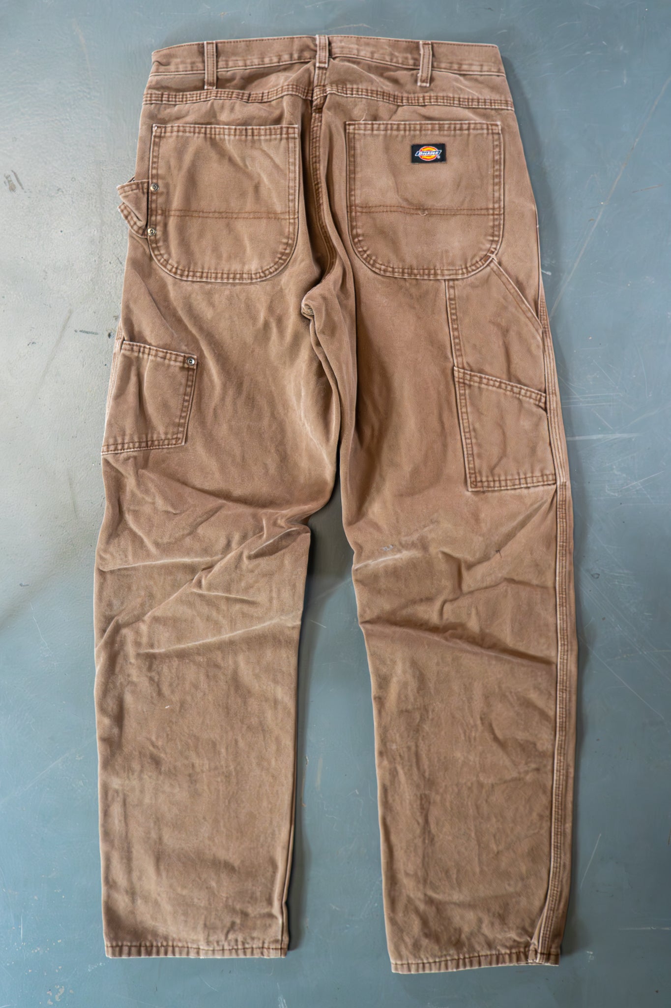 Dickies Vintage Carpenter Baggy Trousers– 90s Y2K - Brown - W32, L33