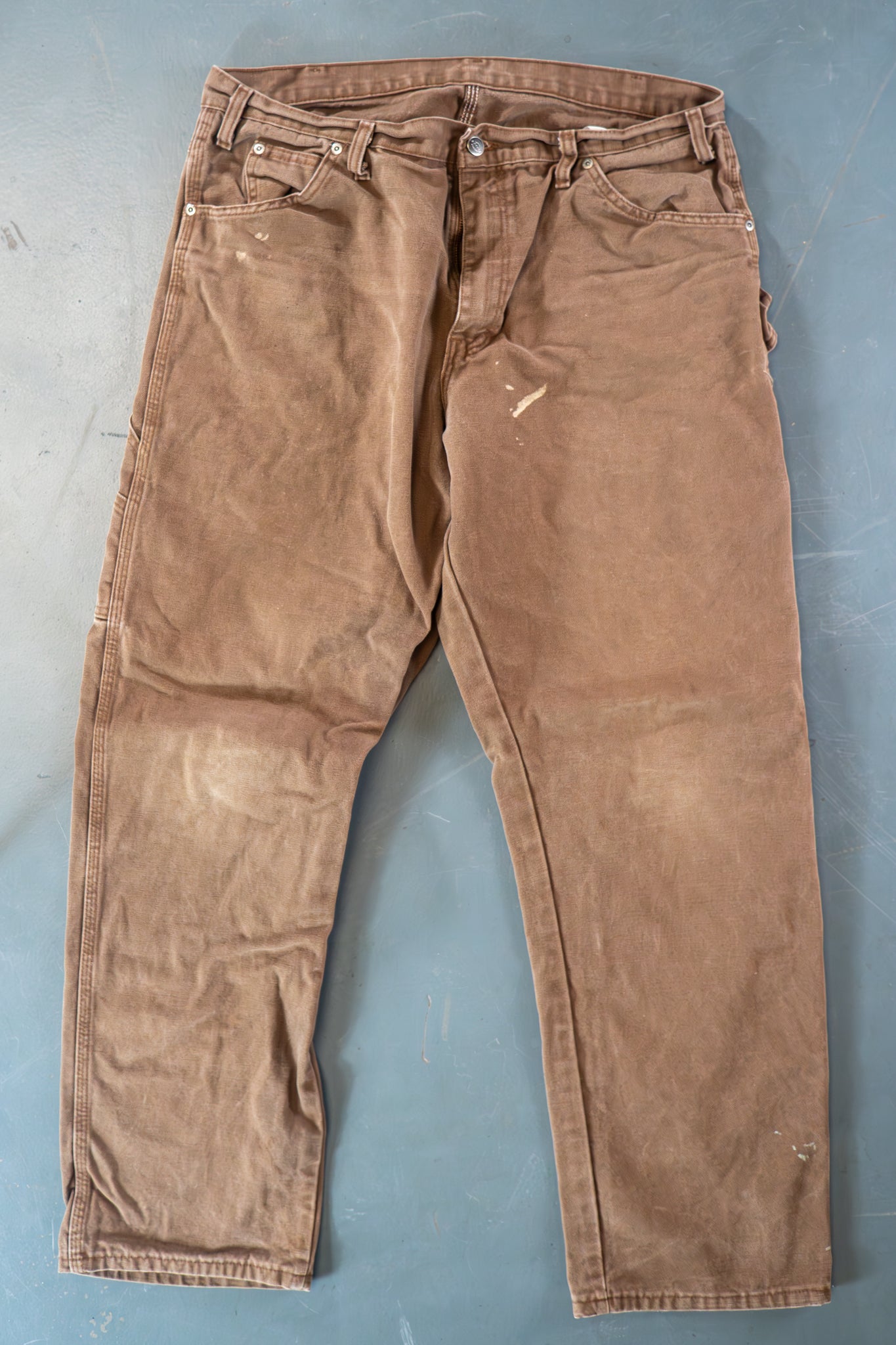 Dickies Vintage Carpenter Baggy Trousers– 90s Y2K - Brown - W36, L31
