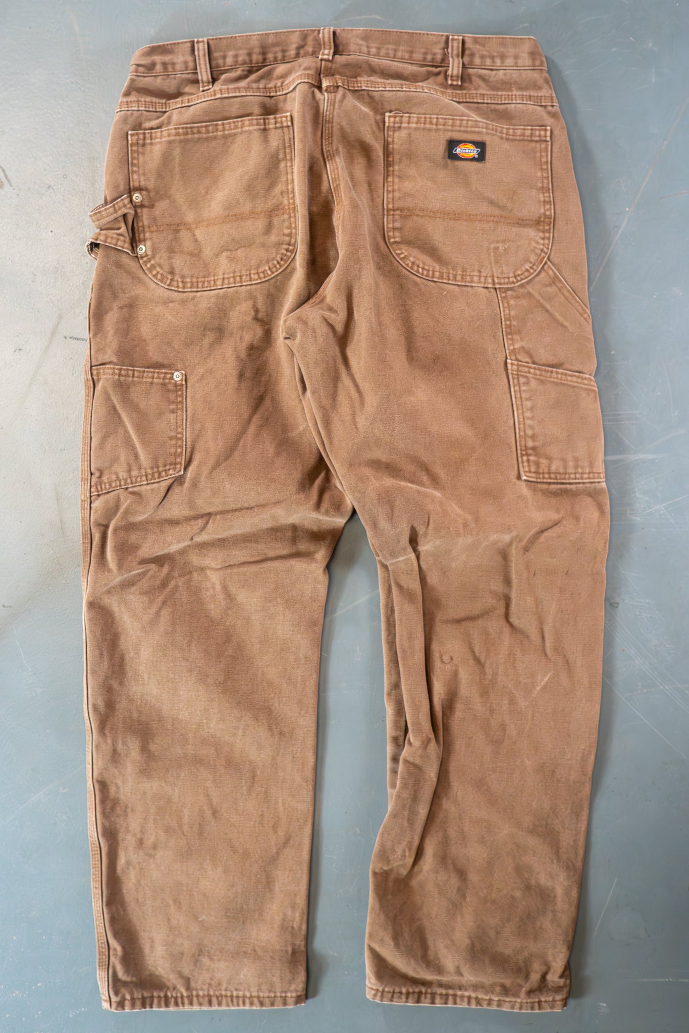Dickies Vintage Carpenter Baggy Trousers– 90s Y2K - Brown - W36, L31