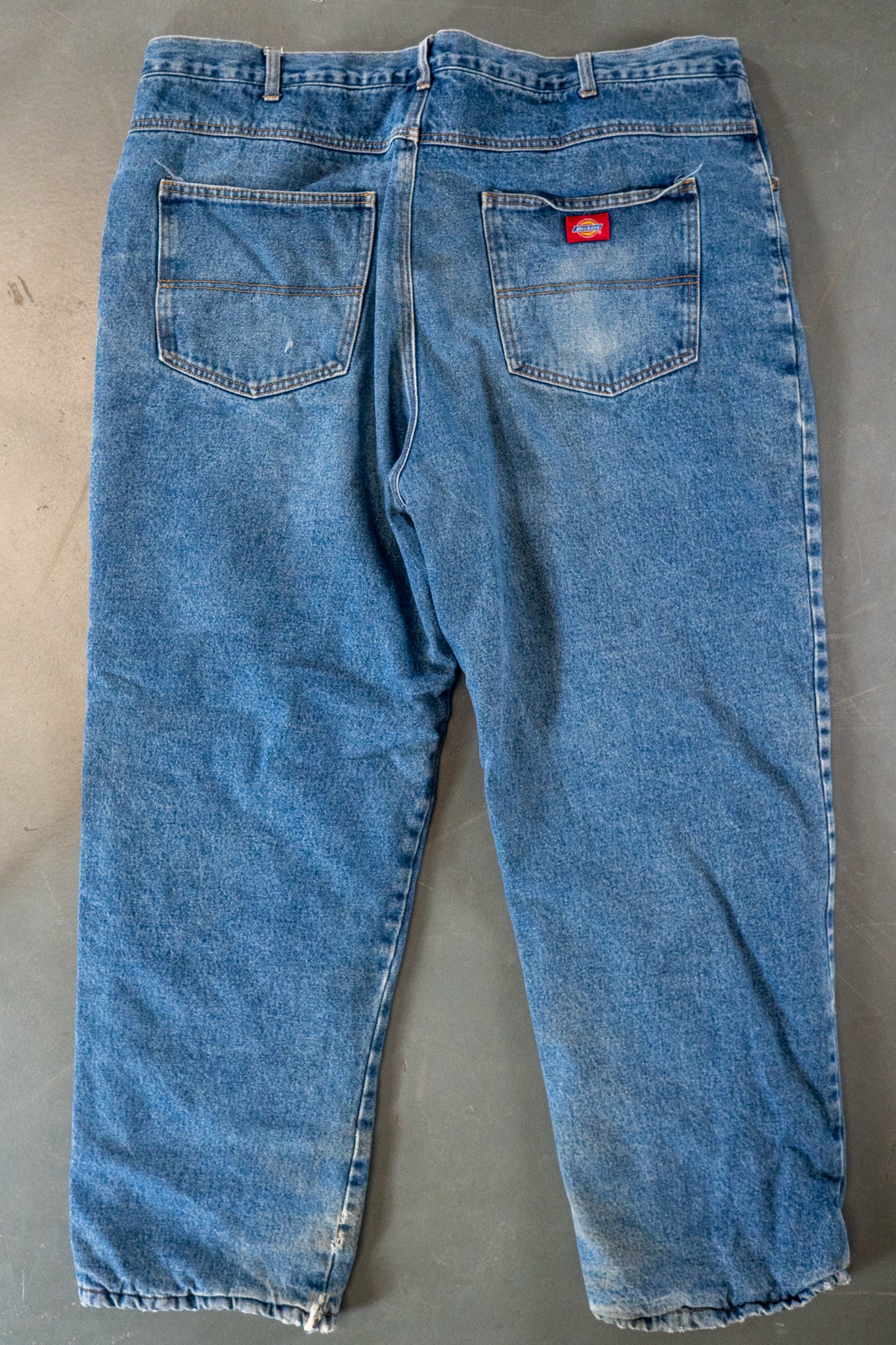 Dickies Vintage Carpenter Baggy Trousers– 90s Y2K - Denim - W40, L30