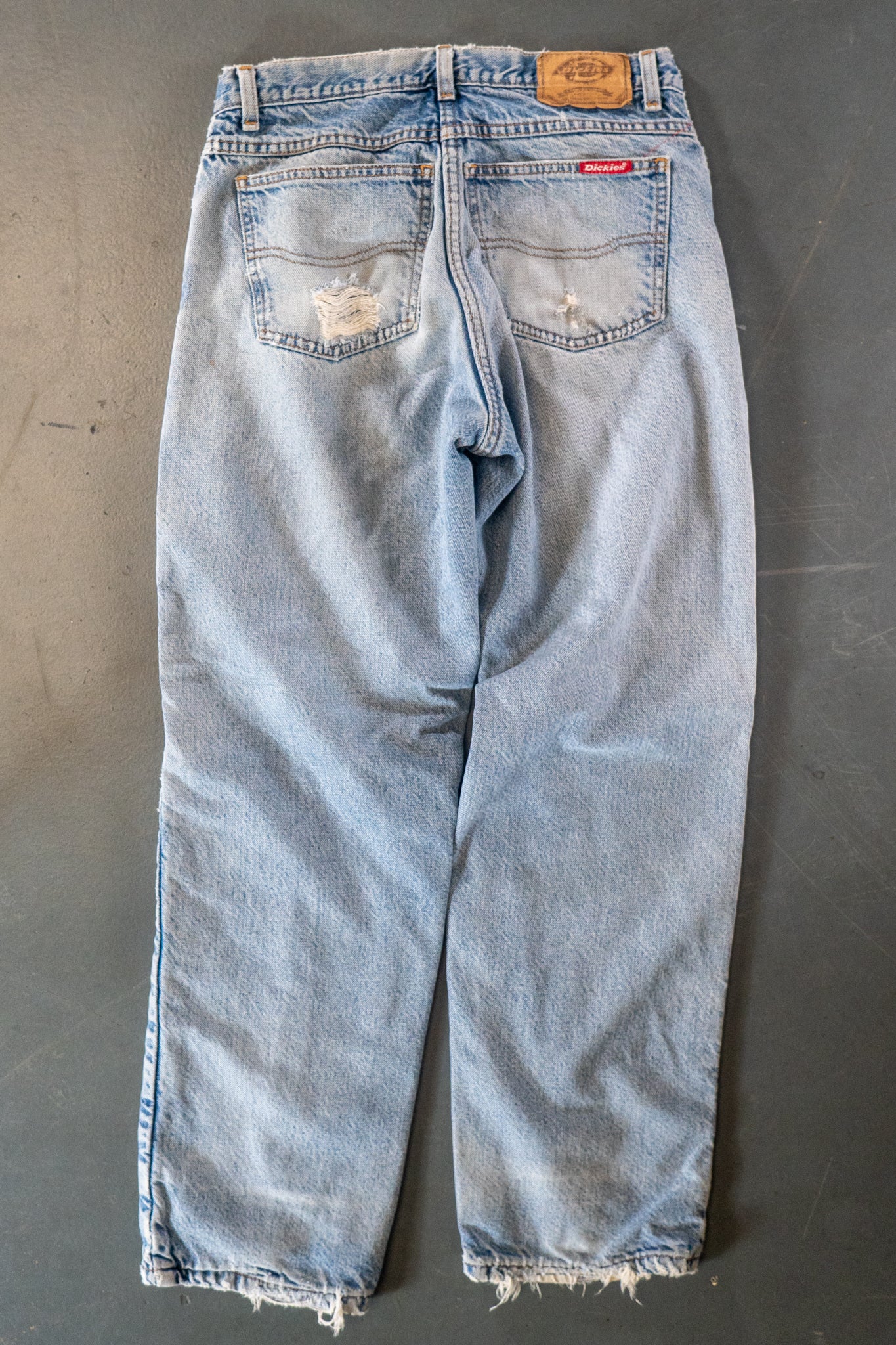 Dickies Vintage Carpenter Baggy Trousers– 90s Y2K - Denim - W26, L28