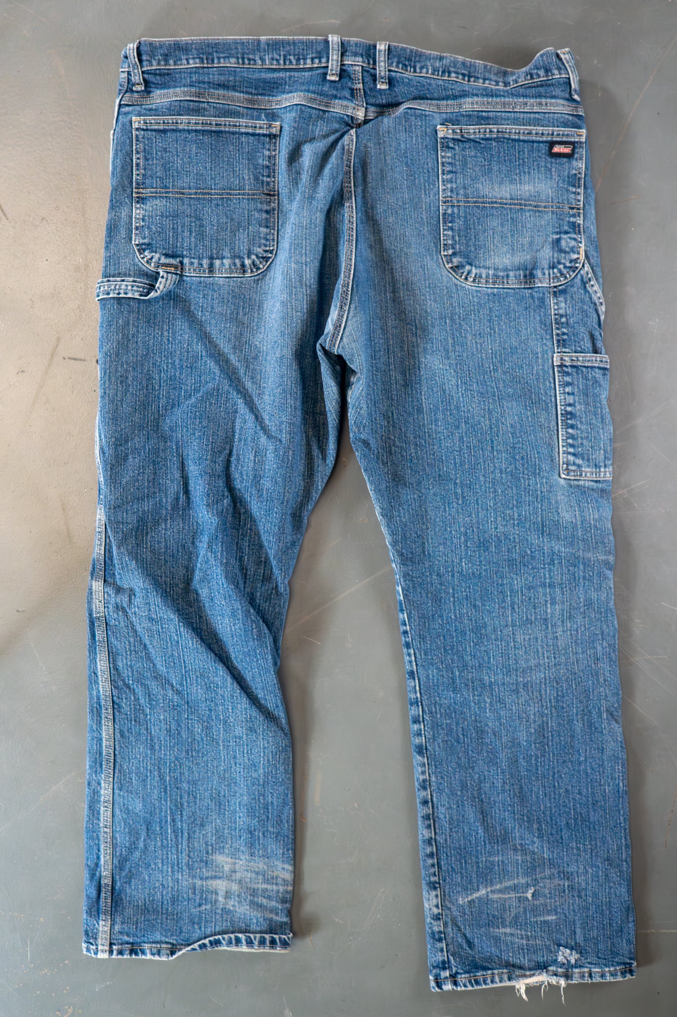 Dickies Vintage Carpenter Baggy Trousers– 90s Y2K - Denim - W42, L30