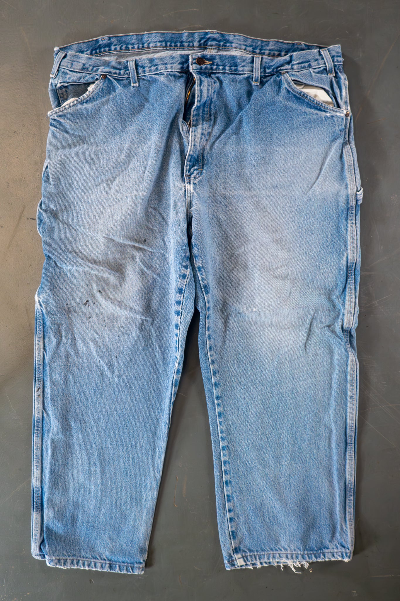 Dickies Vintage Carpenter Baggy Trousers– 90s Y2K - Denim - W42, L27