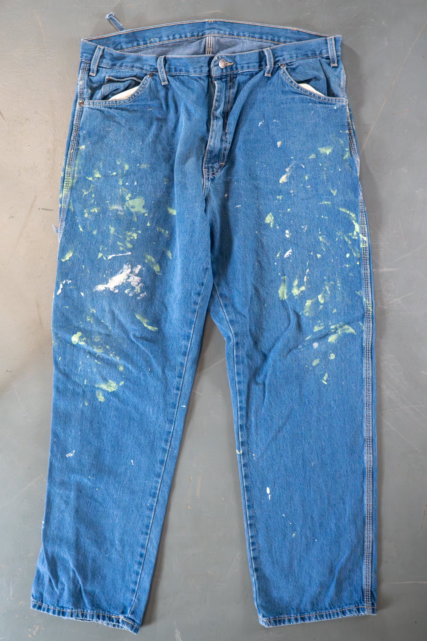 Dickies Vintage Carpenter Baggy Trousers– 90s Y2K - Denim - W36, L32