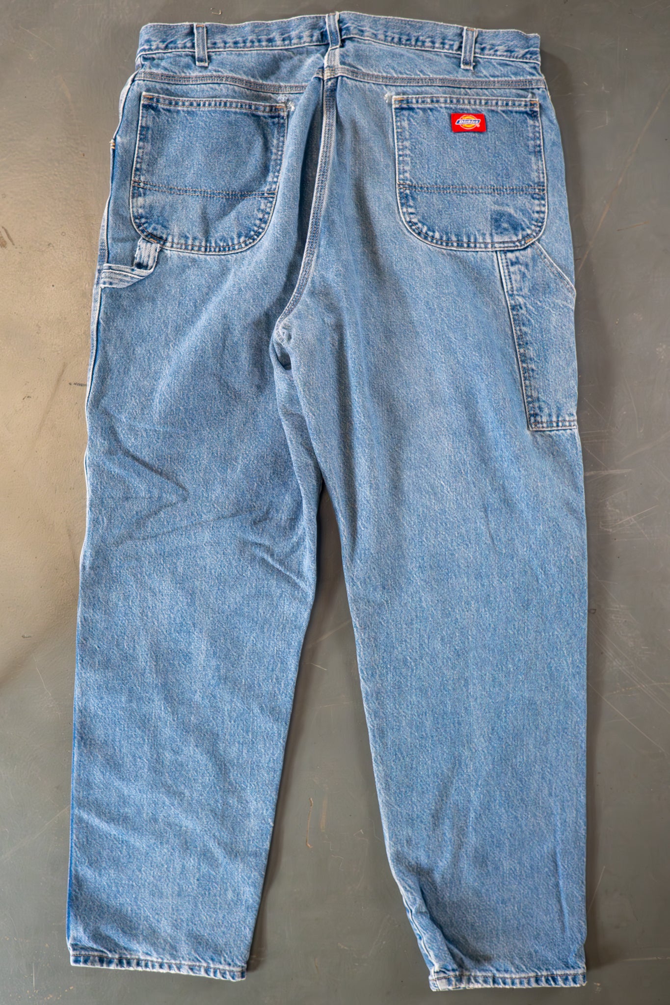 Dickies Vintage Carpenter Baggy Trousers– 90s Y2K - Denim - W36, L32