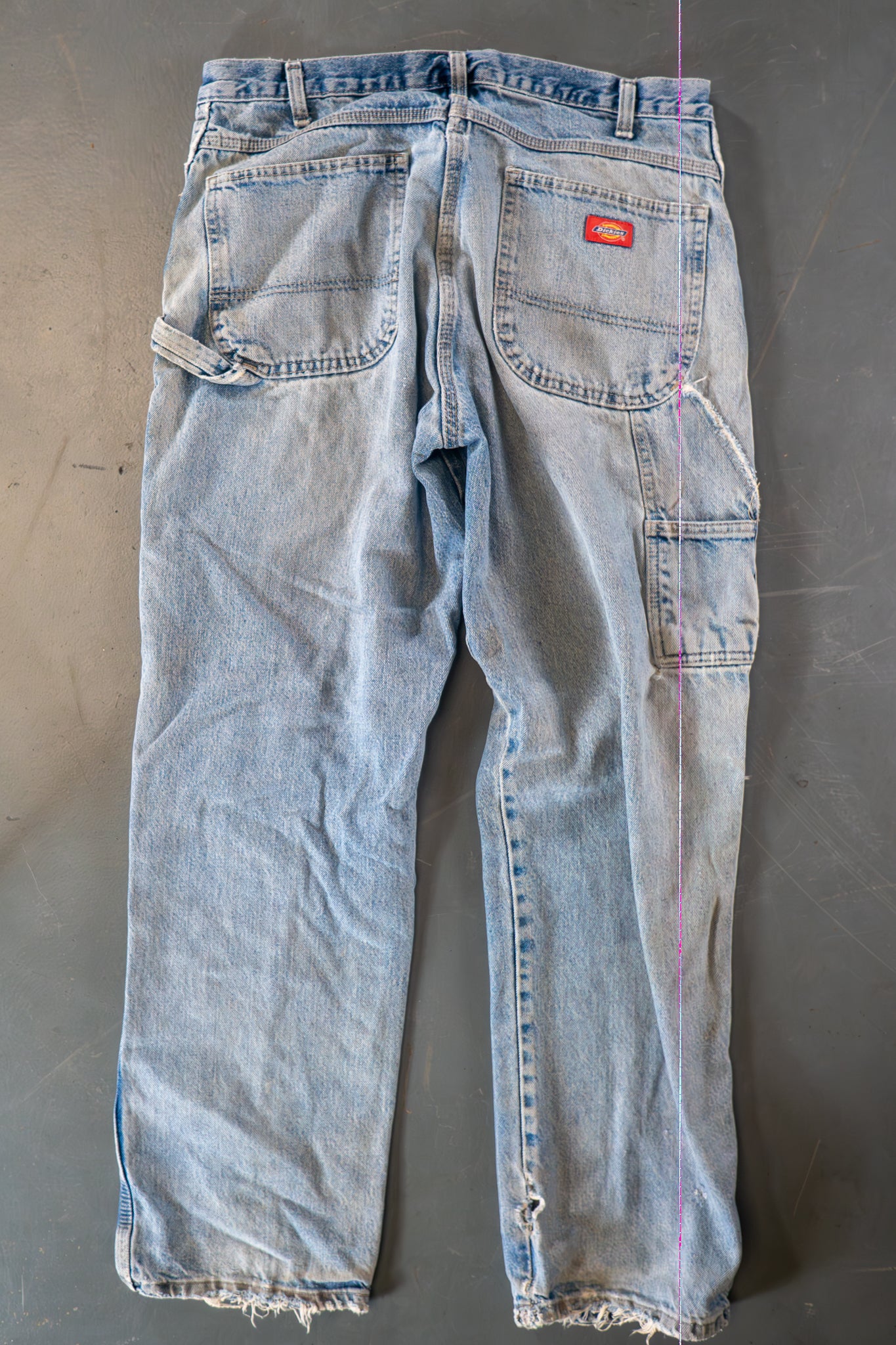 Dickies Vintage Carpenter Baggy Trousers– 90s Y2K - Denim - W32, L30