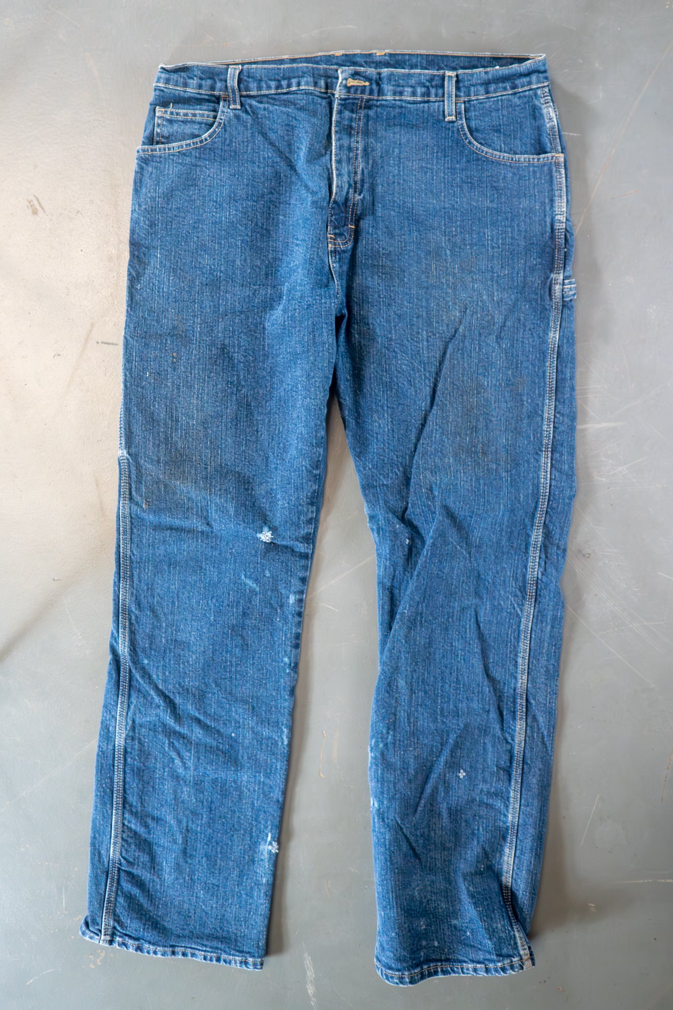 Dickies Vintage Carpenter Baggy Trousers– 90s Y2K - Denim - W36, L34