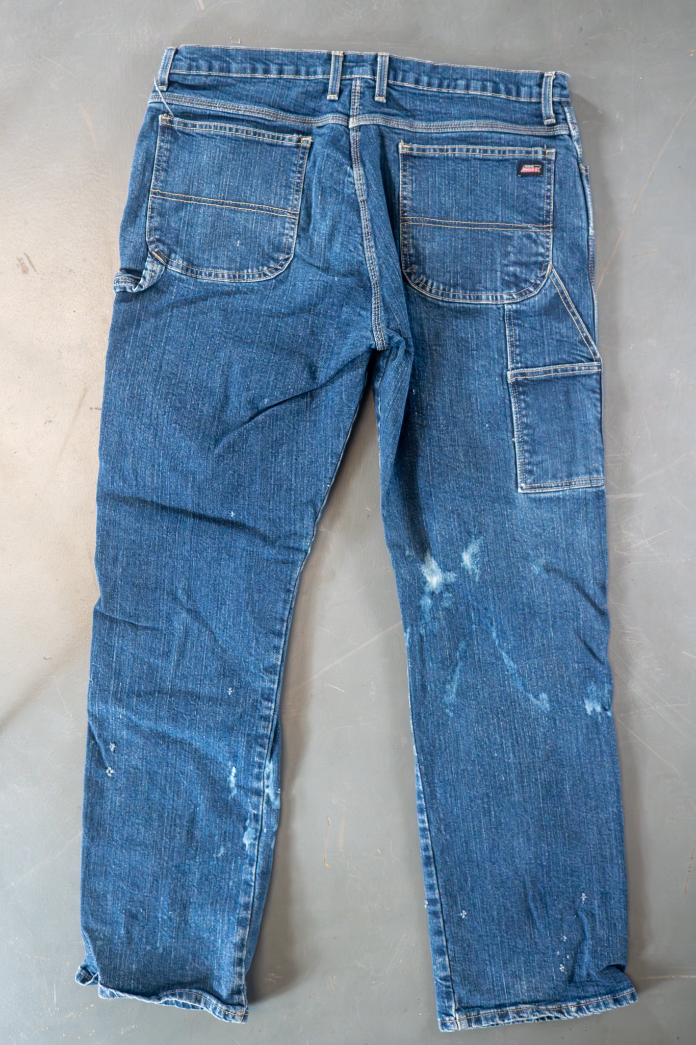 Dickies Vintage Carpenter Baggy Trousers– 90s Y2K - Denim - W36, L34