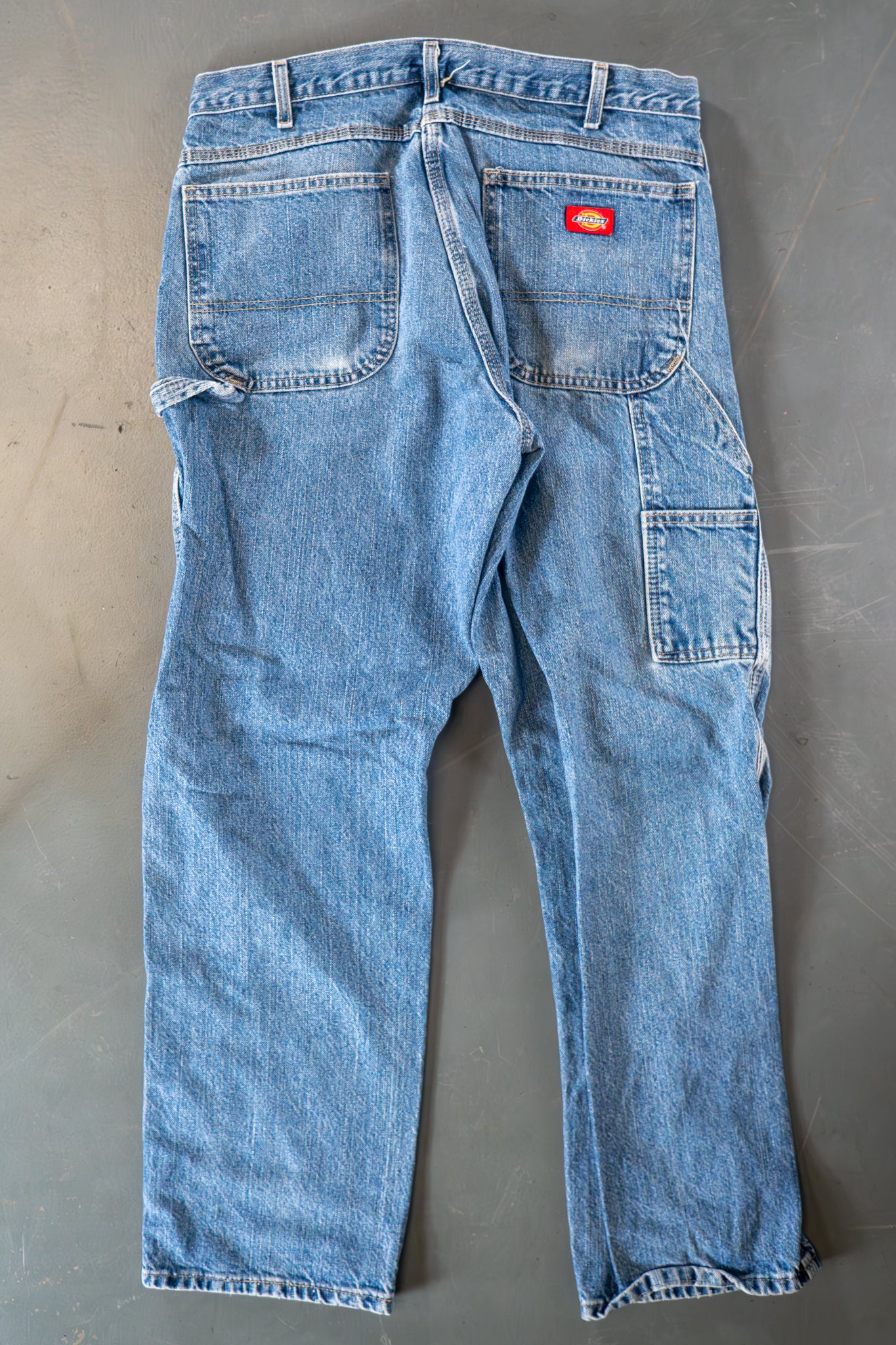 Dickies Vintage Carpenter Baggy Trousers– 90s Y2K - Denim - W32, L30