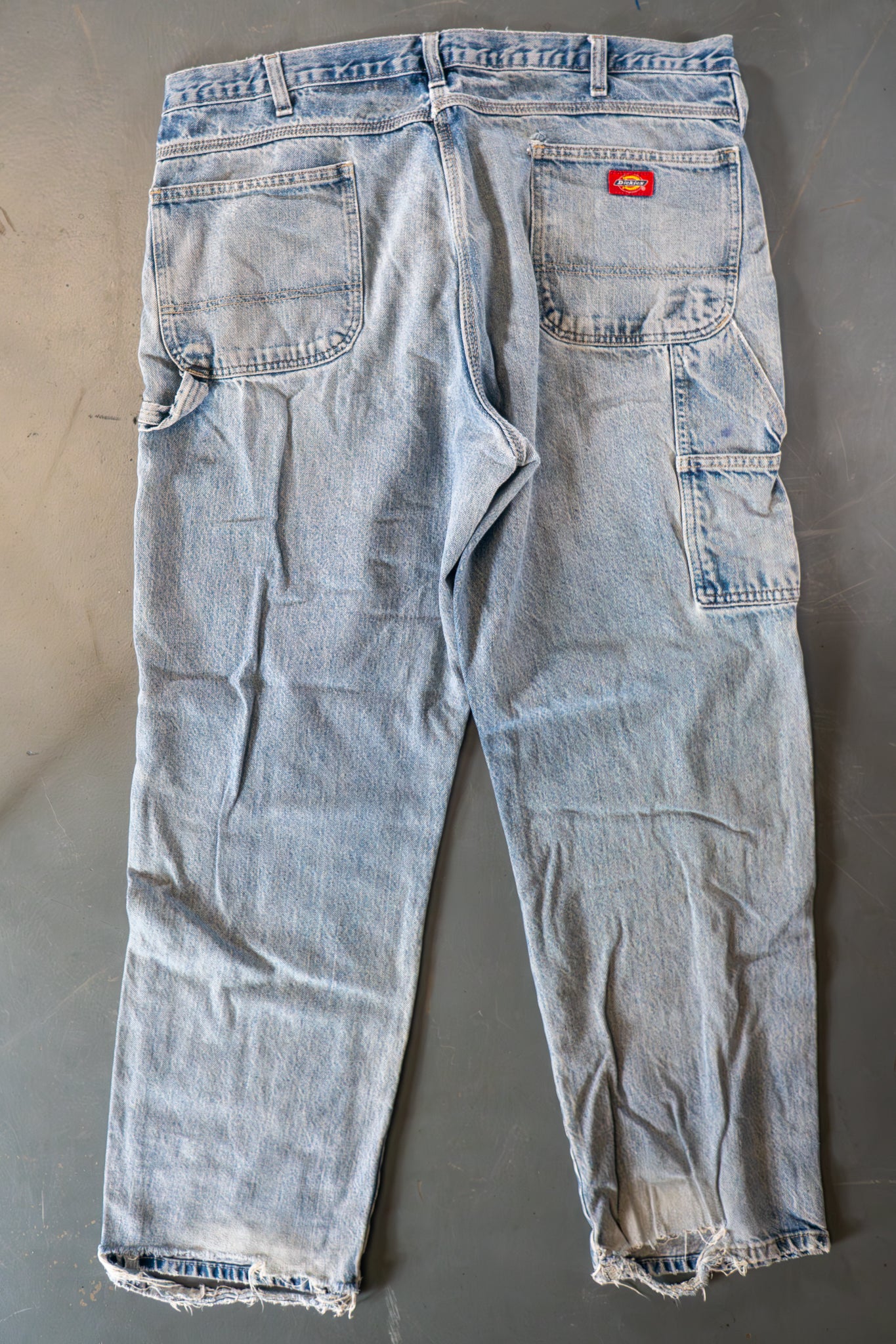 Dickies Vintage Carpenter Baggy Trousers– 90s Y2K - Denim - W38, L32