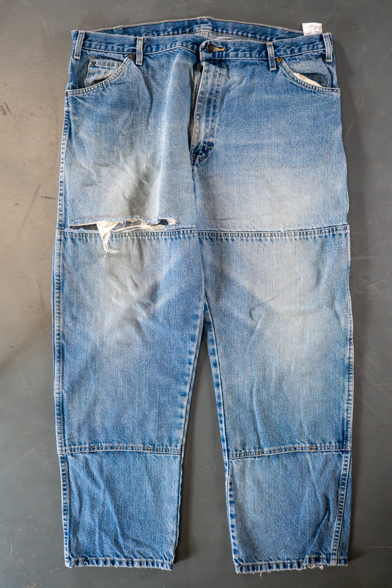 Dickies Vintage Carpenter Baggy Trousers– 90s Y2K - Denim - W40, L30