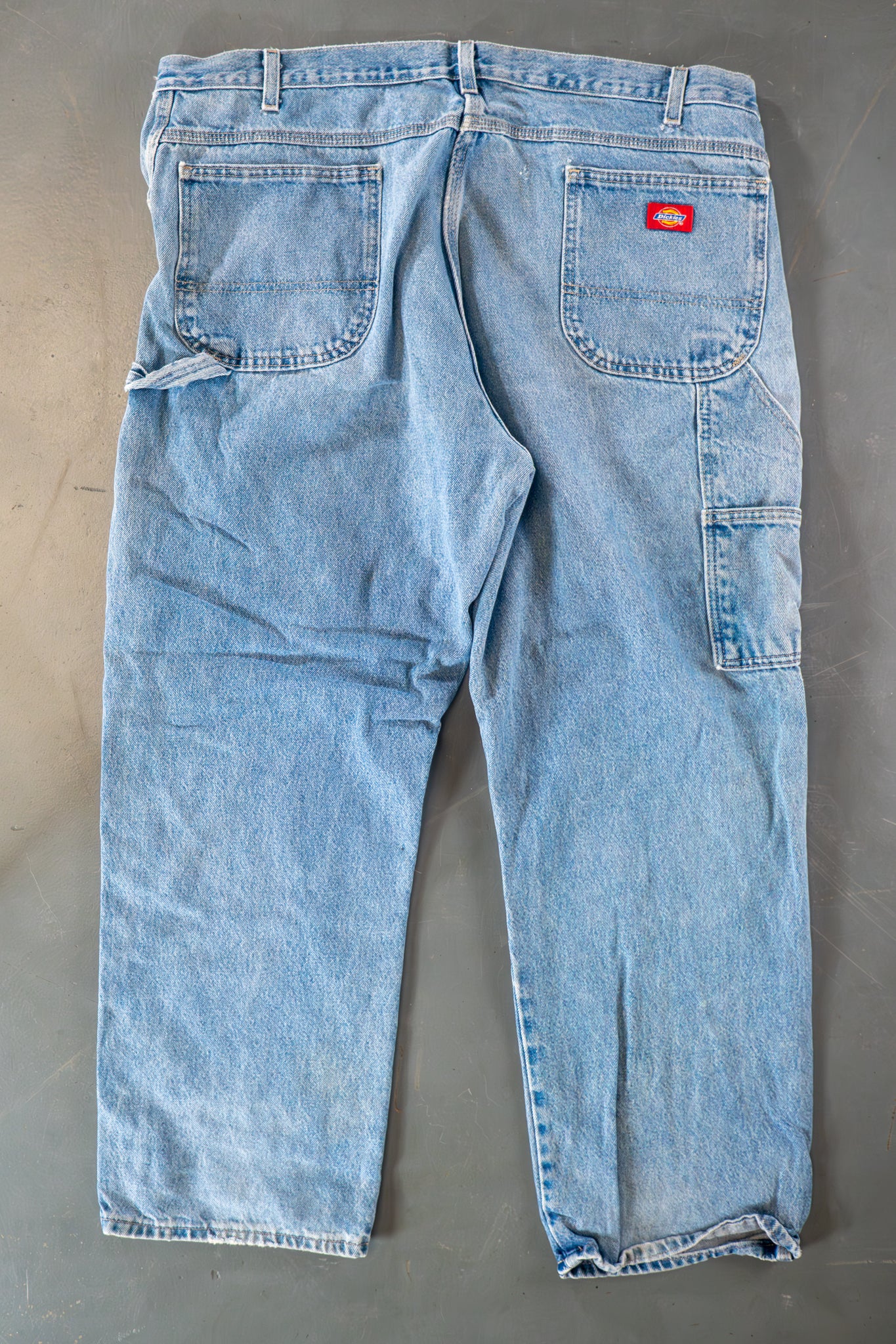 Dickies Vintage Carpenter Baggy Trousers– 90s Y2K - Denim - W38, L29