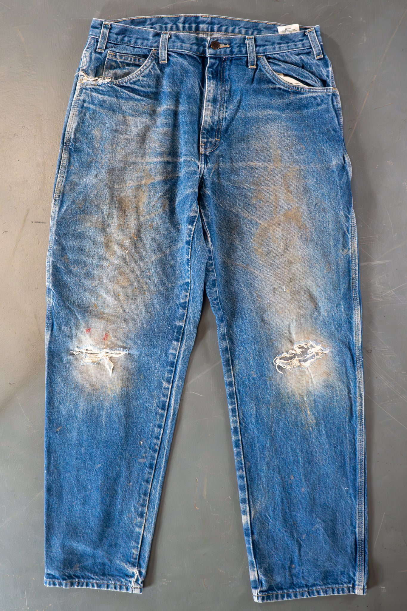 Dickies Vintage Carpenter Baggy Trousers– 90s Y2K - Denim - W32, L31