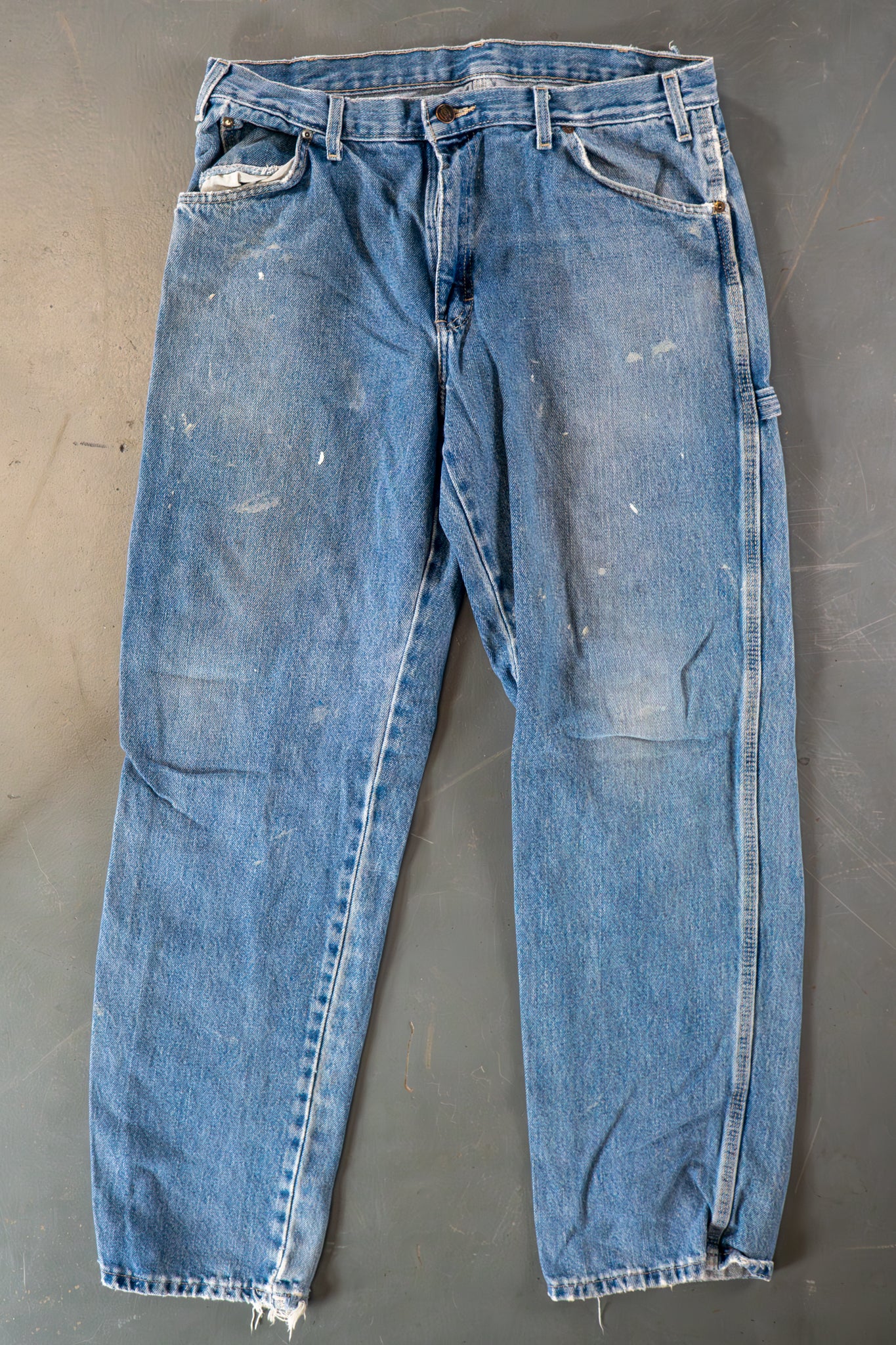 Dickies Vintage Carpenter Baggy Trousers– 90s Y2K - Denim - W34, L30